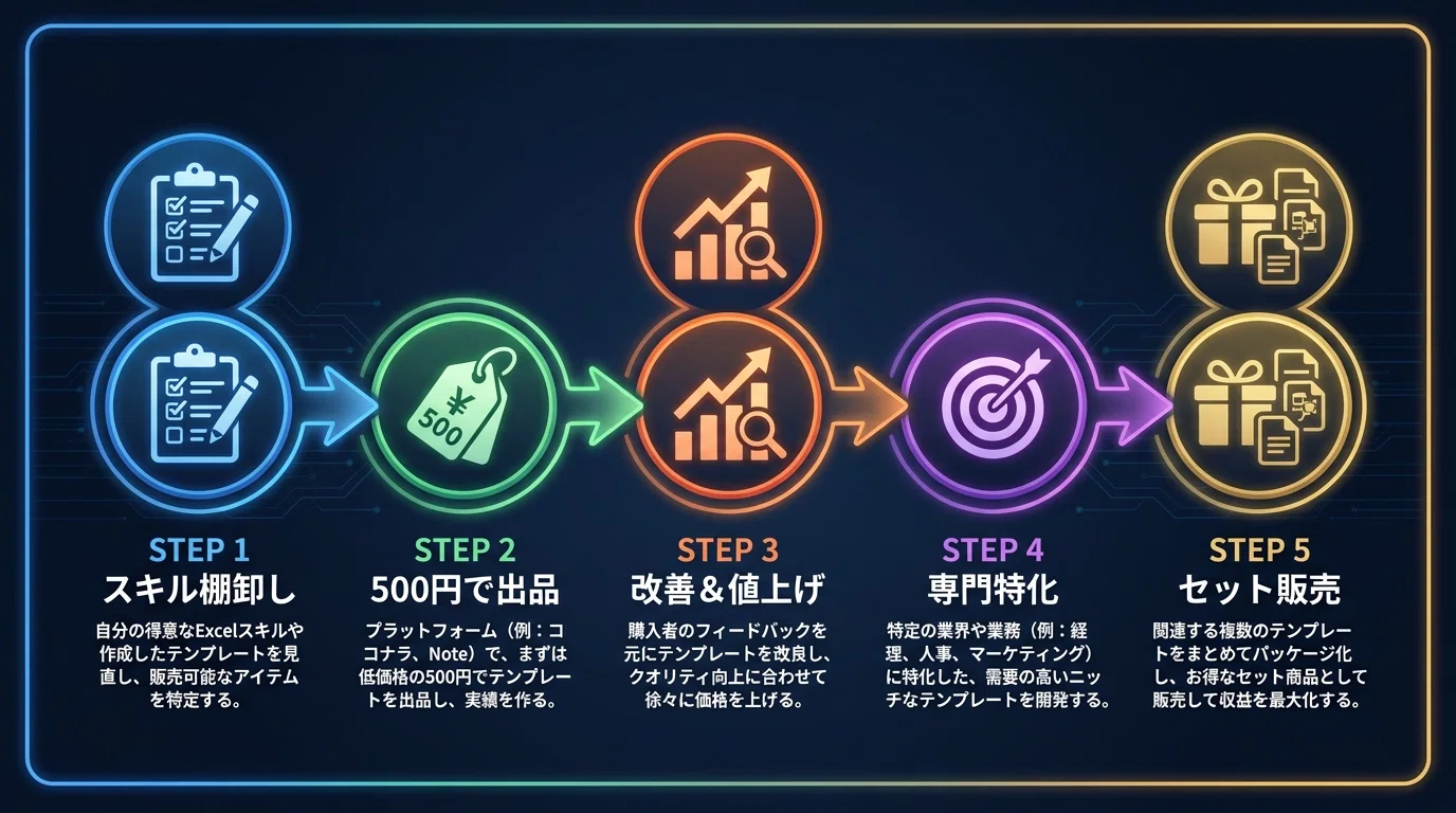 ChatGPTで「売れるExcelテンプレ」を量産し、ココナラで月5万円を安定 