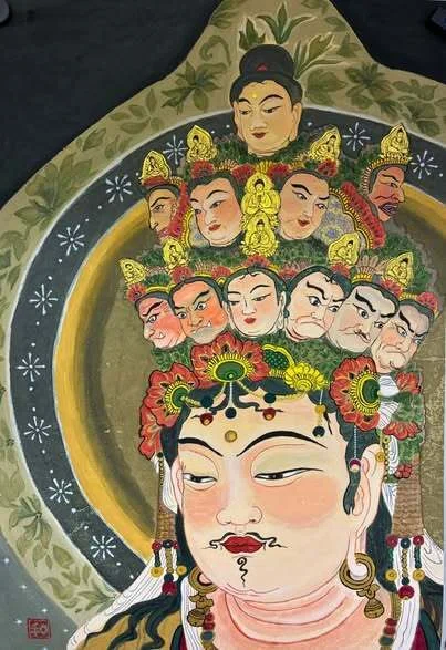 それぞれの作品に個性が現れる 【大阪西区民センター仏画教室】 Each