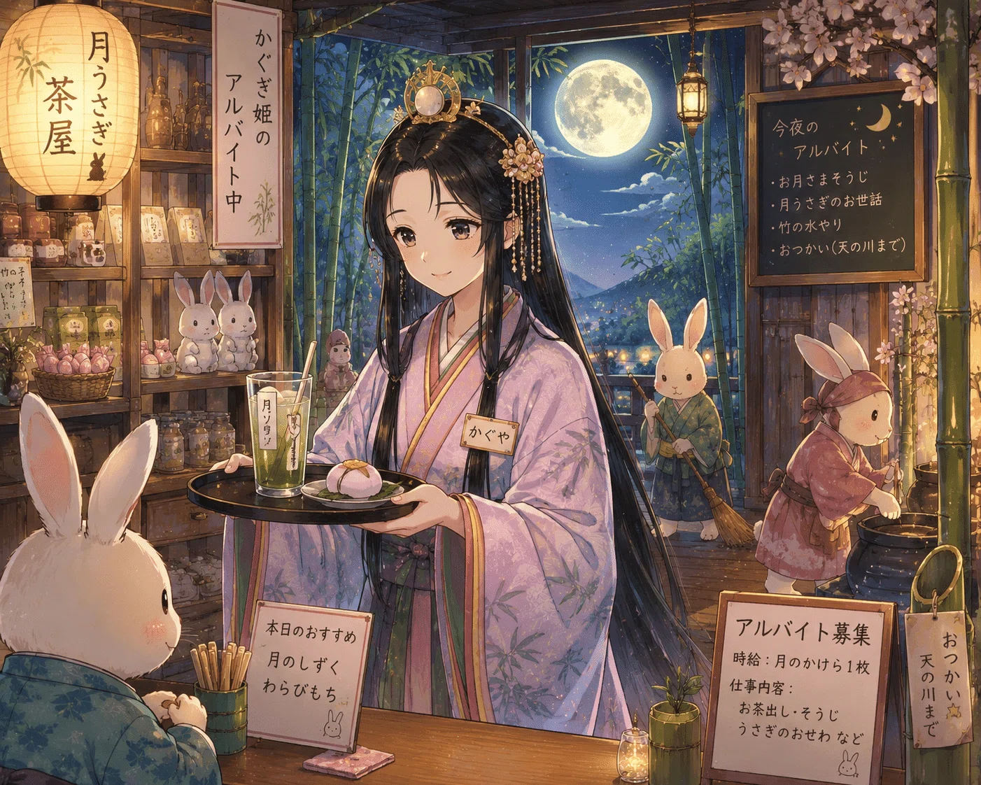 月夜の里の不思議な日常｜Kei