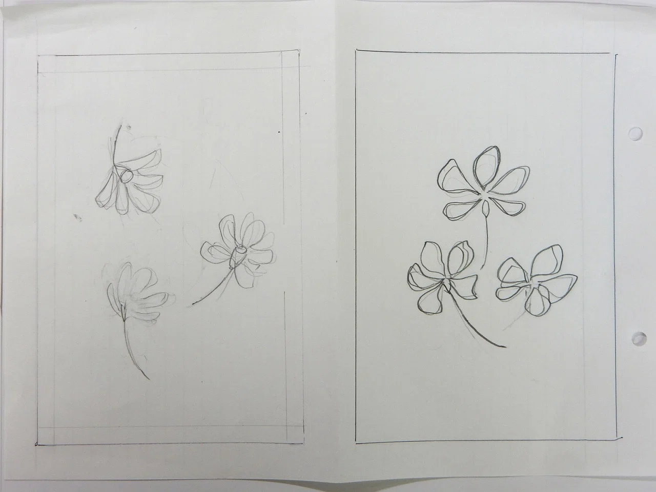 同じだけれど同じじゃない｜スタンピングで花を描く方法｜巳白