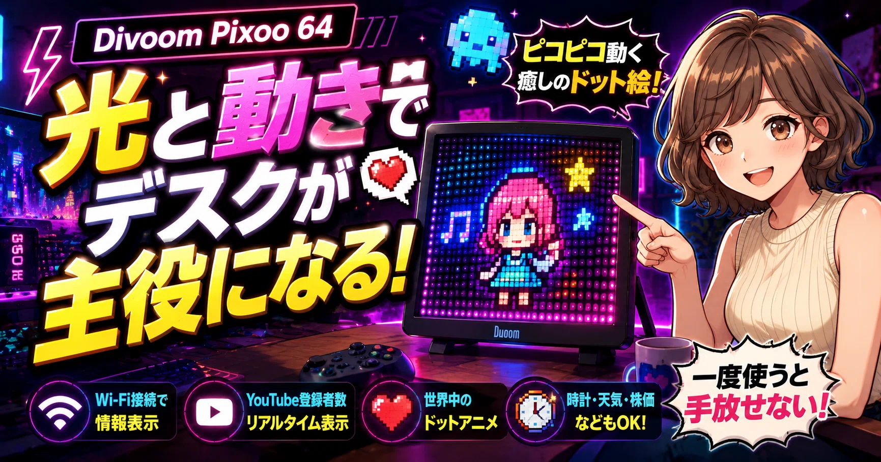 2026年6月版】デジタルフォトフレームおすすめ2選｜Pixoo 64と