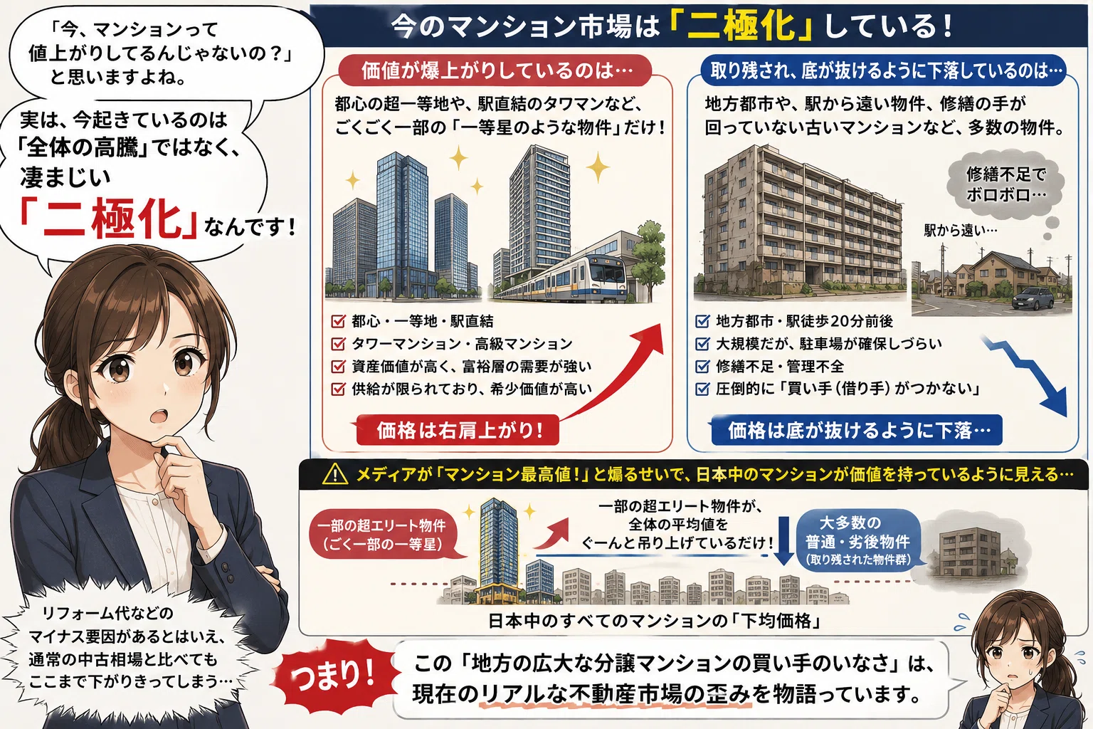 実話】新築時3000万円超のファミリーマンションが、35年後に「18万円