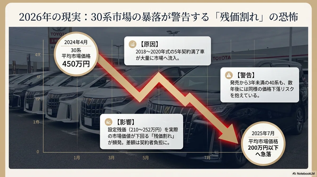 30系・40系アルファードの市場価値変動