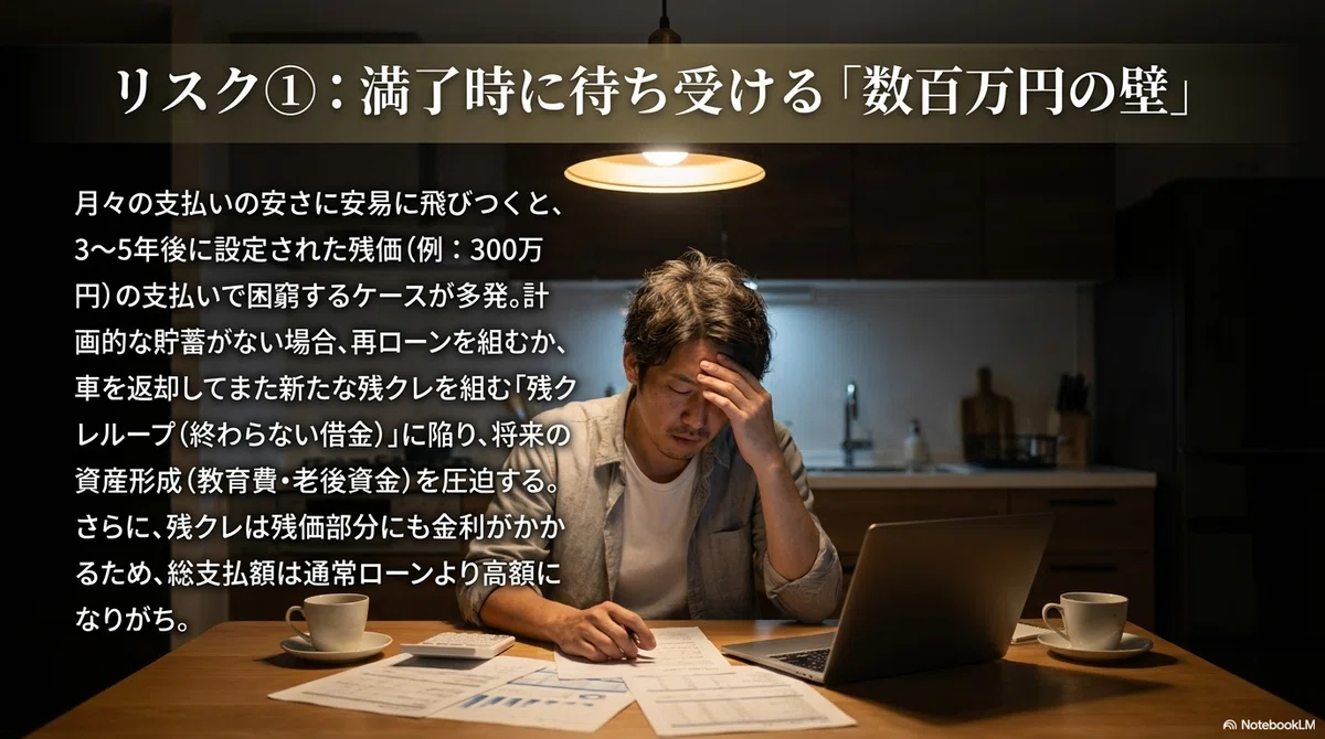 契約終了時の残価一括支払い