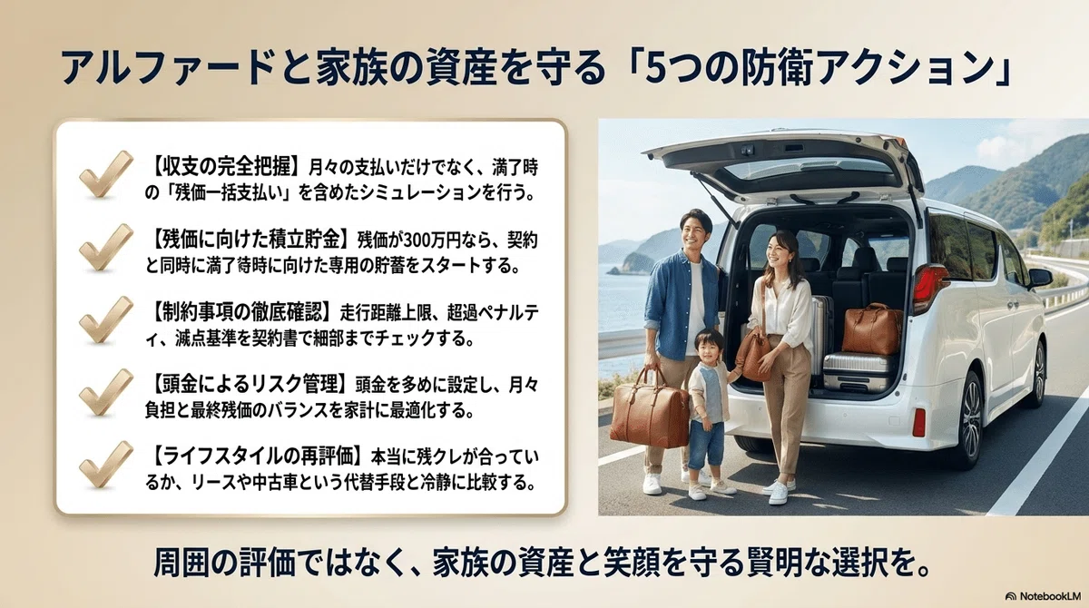 残クレ地獄を避けるための5つの防衛対策