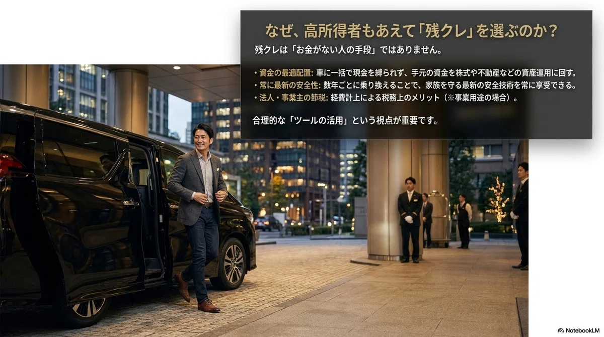 高所得者も残クレを選ぶ理由