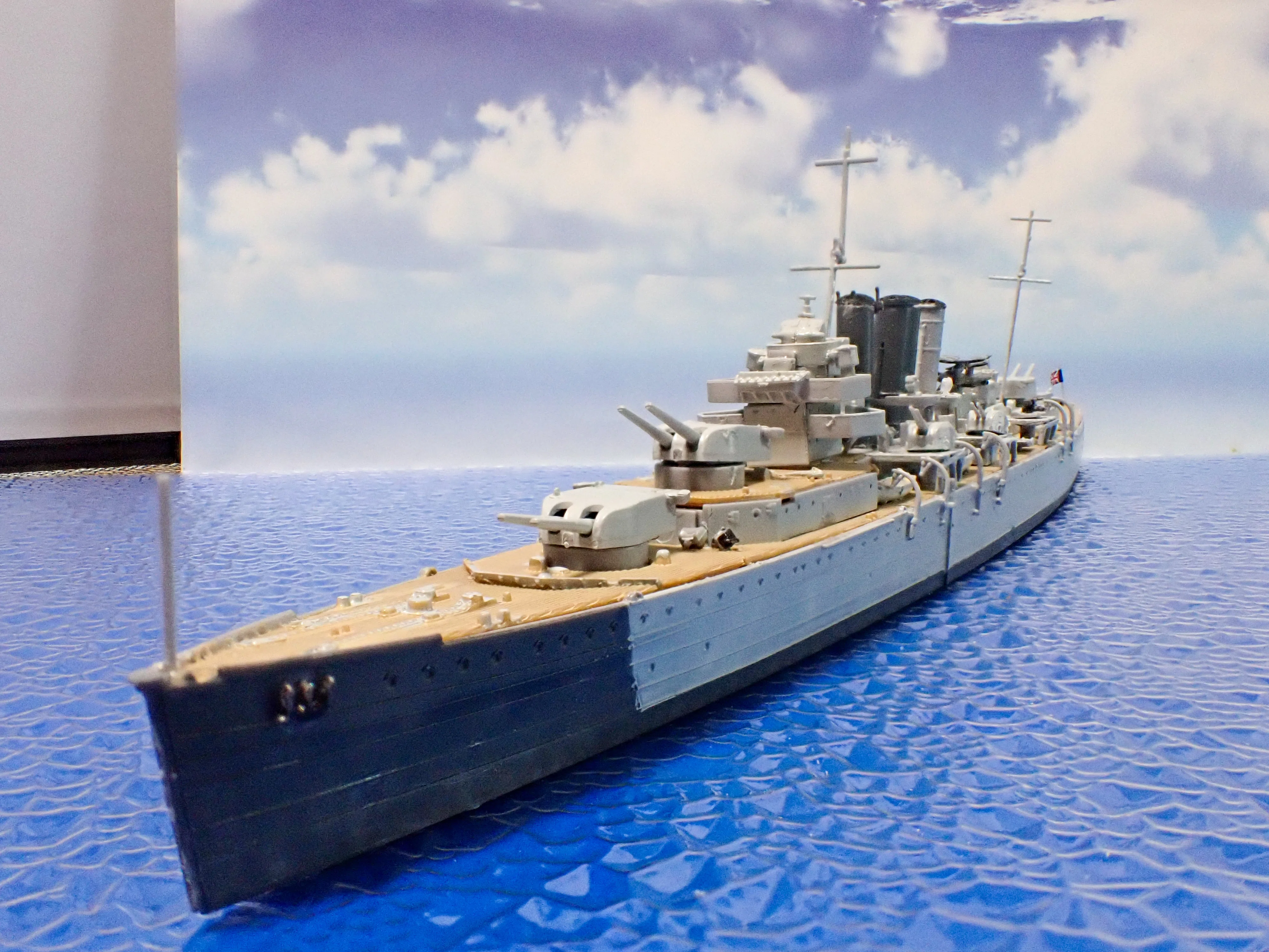 1/700 ウォーターラインシリーズ アオシマ イギリス巡洋艦 ドーセット