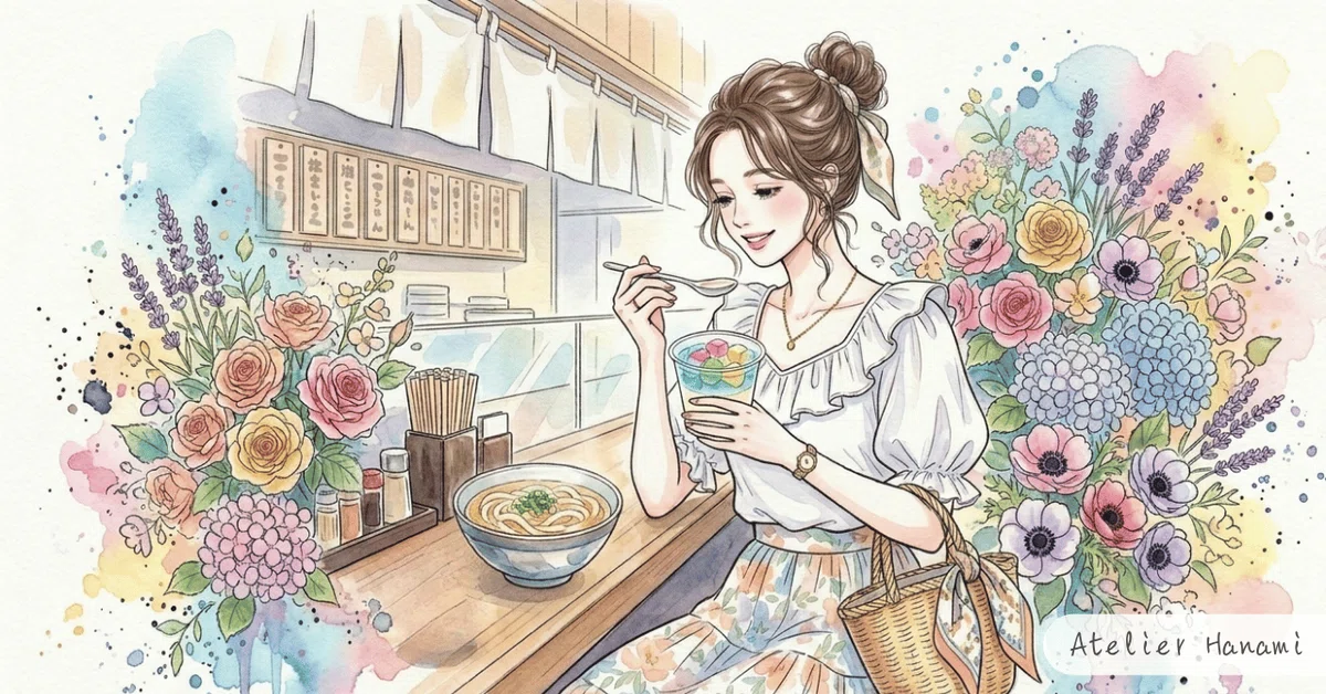 リンクウェアフリー素材・うどんプリン