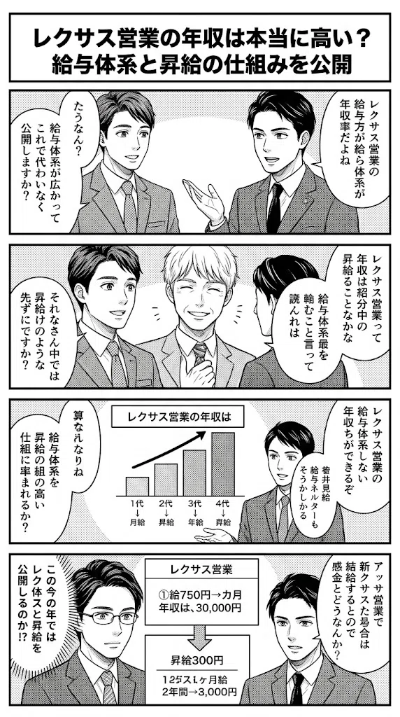 レクサス営業の年収は本当に高い?給与体系と昇給の仕組みを公開