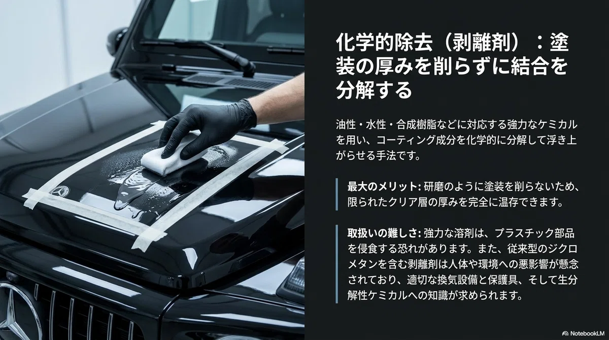 専用剥離剤による除去方法