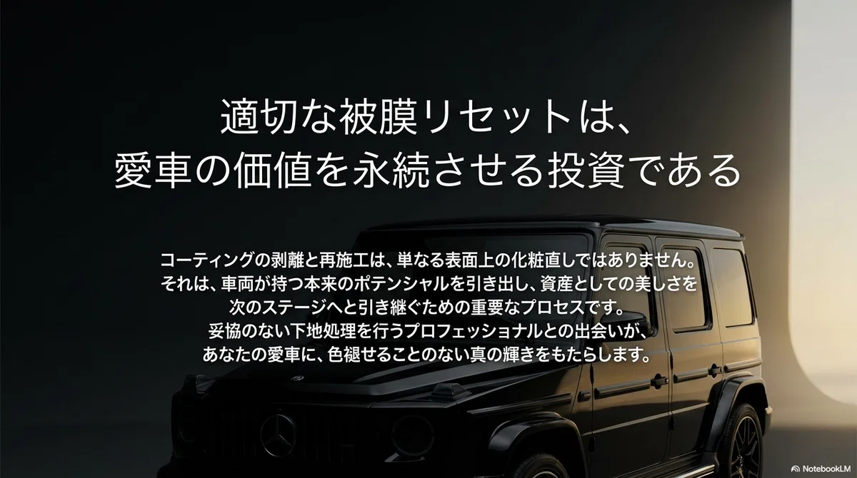 安全なコーティング剥離で愛車を守る