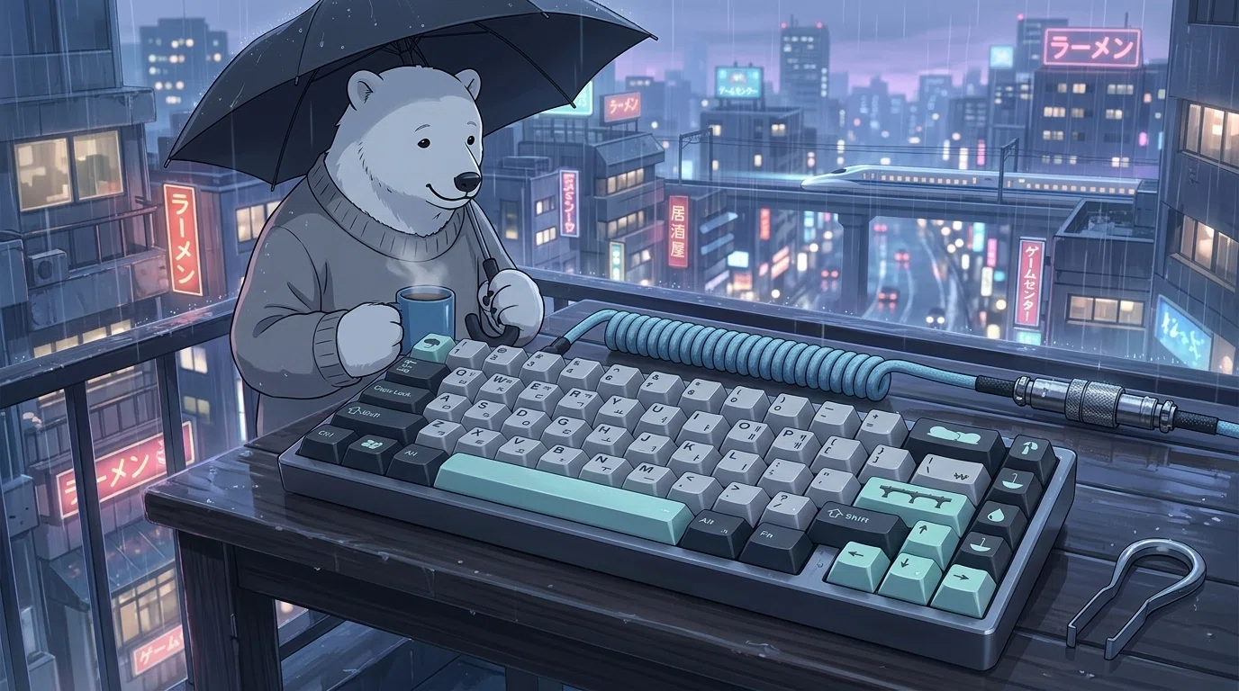 ☂️梅雨に合うキーキャップ🔼GMK Rainy Dayをキーボードに付けてみた