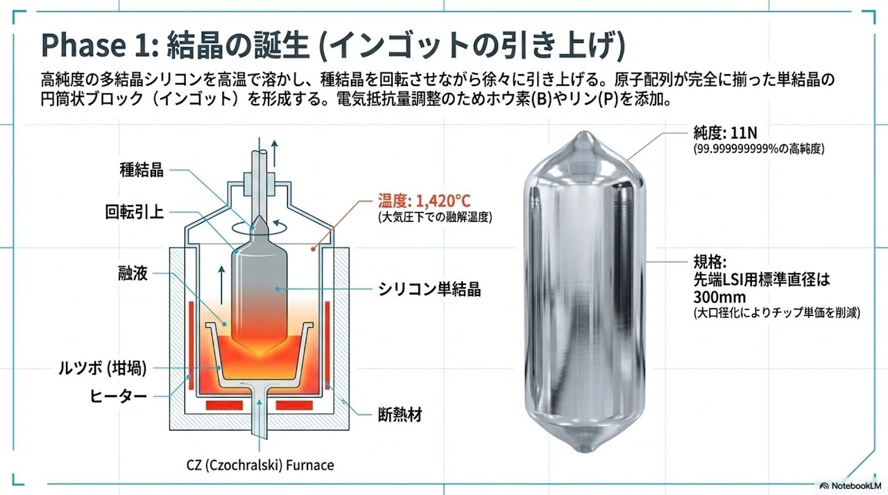 半導体用シリコンウェーハ製造の技術詳解：結晶からICチップへの軌跡