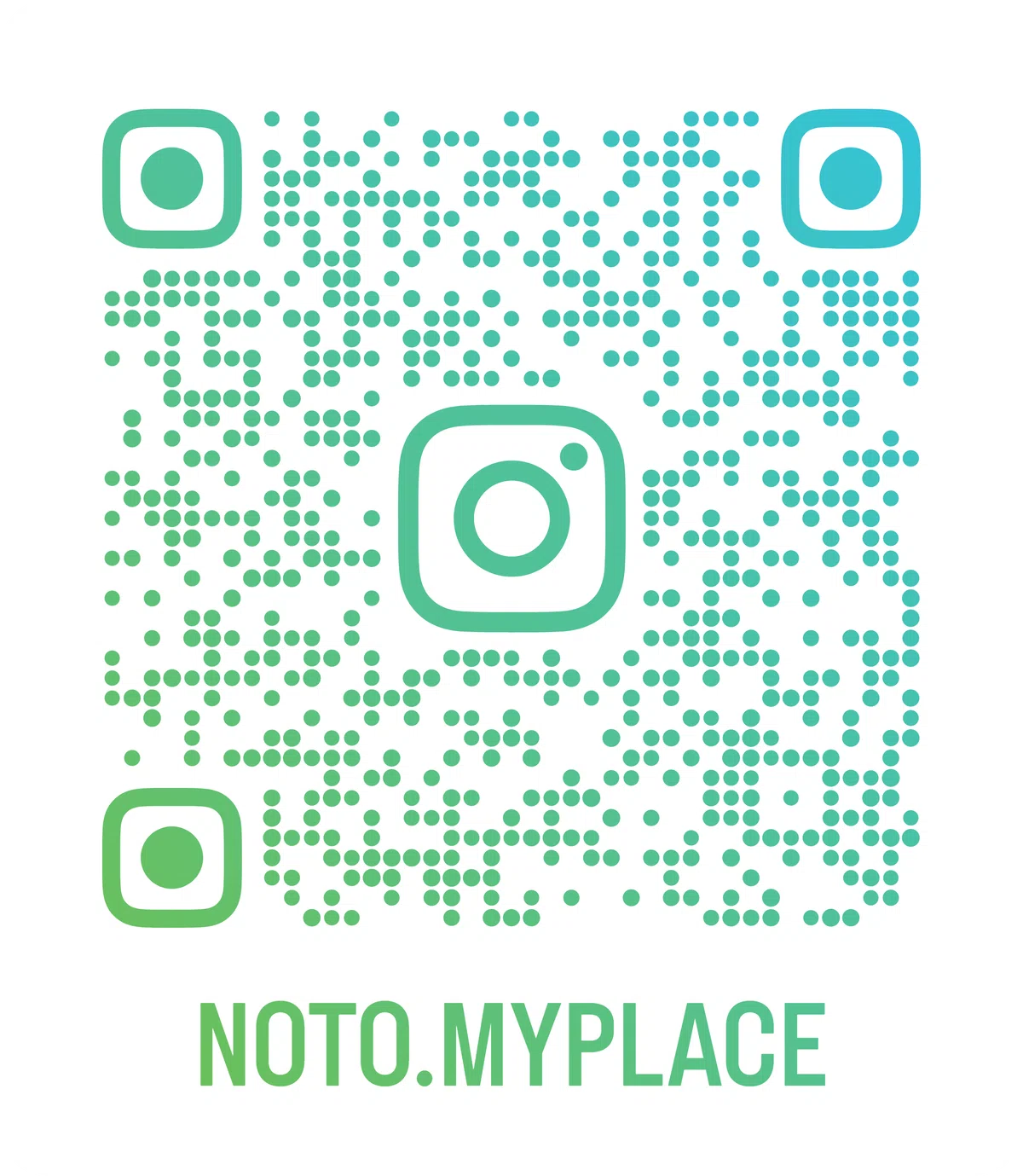 QRコード（NotoカレッジMyPlaceのInstagram）