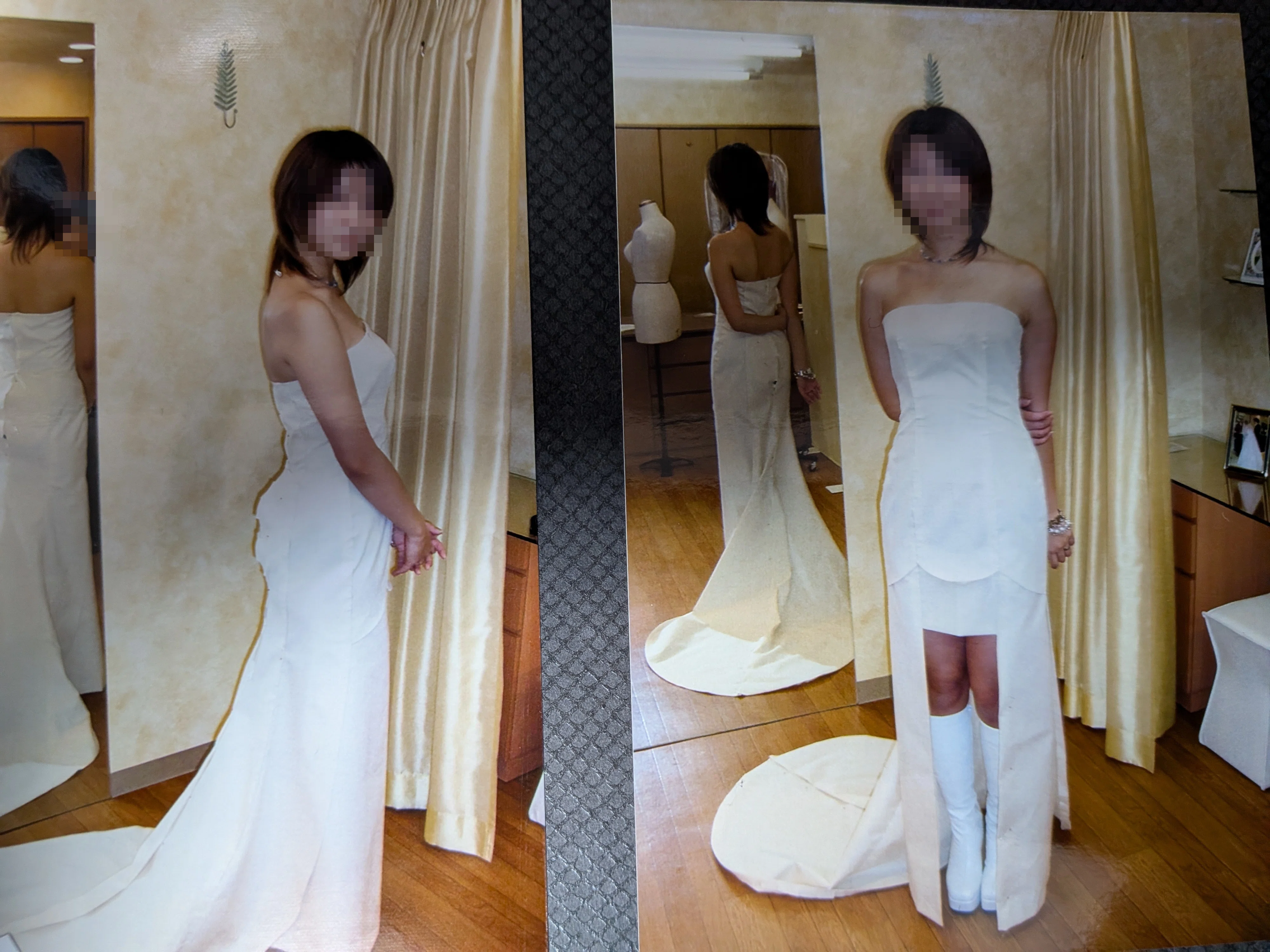 結婚式は人生最大のコスプレ大会だ！20年前、ミニスカウェディングに
