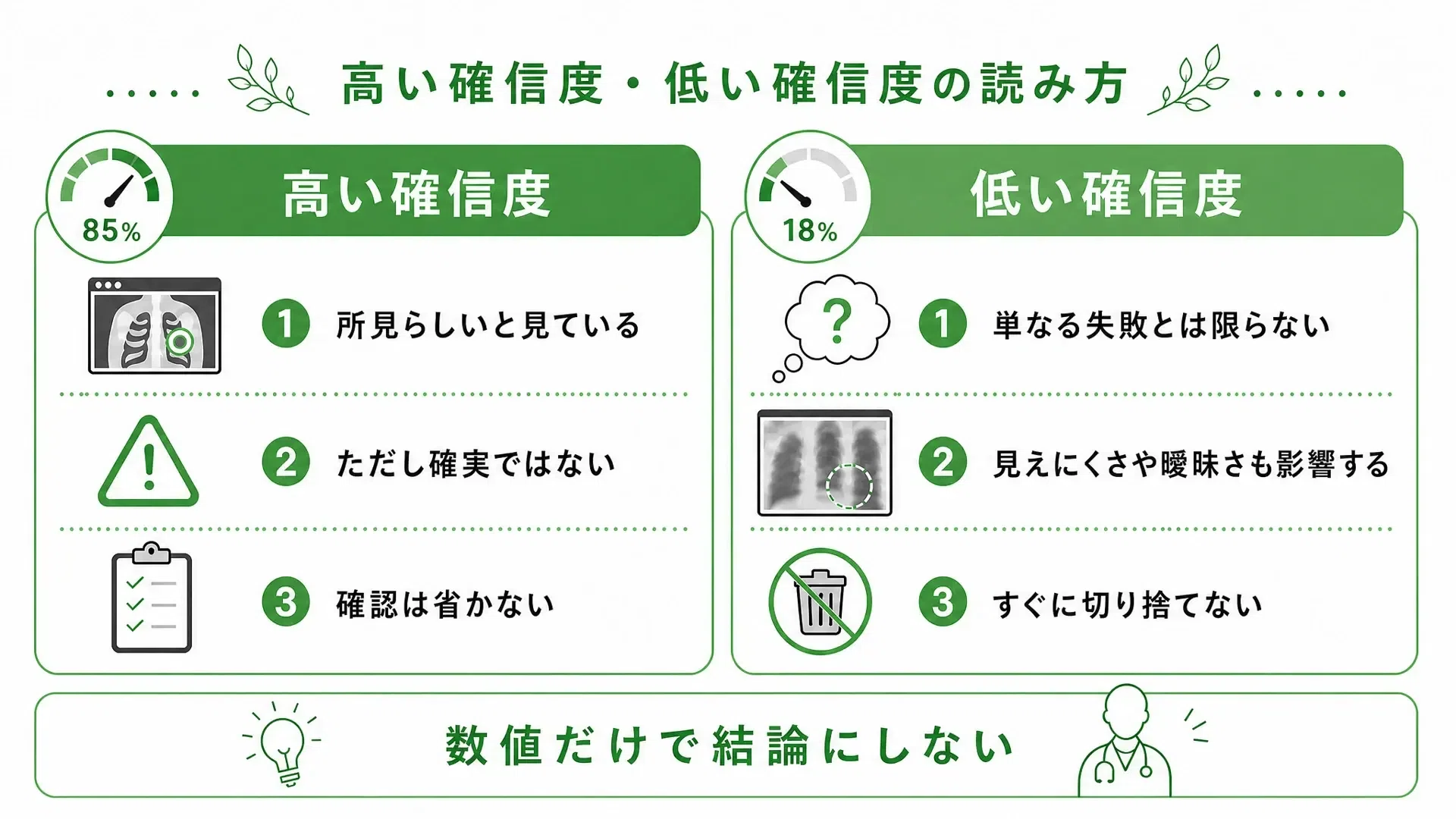 医療AIの「確信度」とは？数値の意味と正しい受け止め方｜エルピクセル 