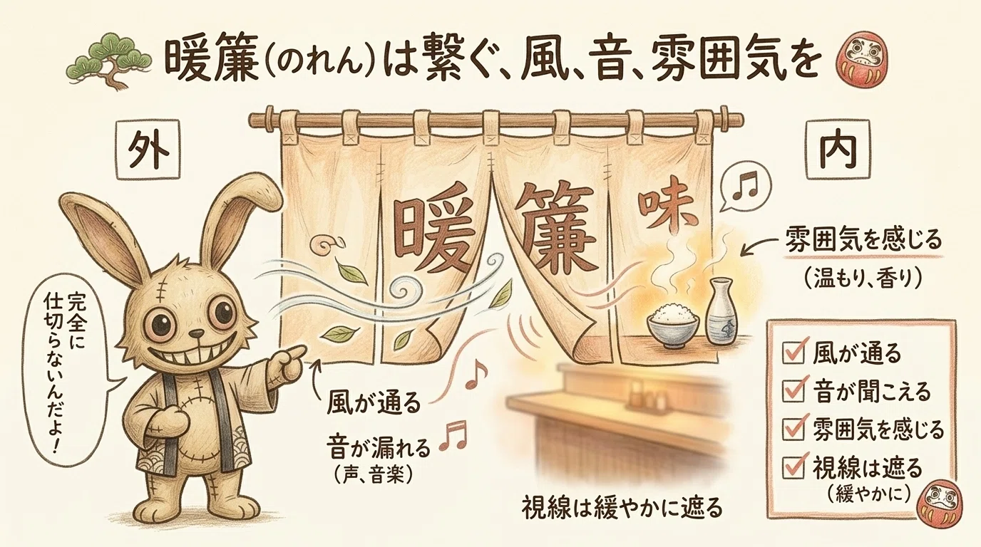 なぜ日本人は「暖簾」をくぐるのか？なぜ日本人は「暖簾」をくぐるのか