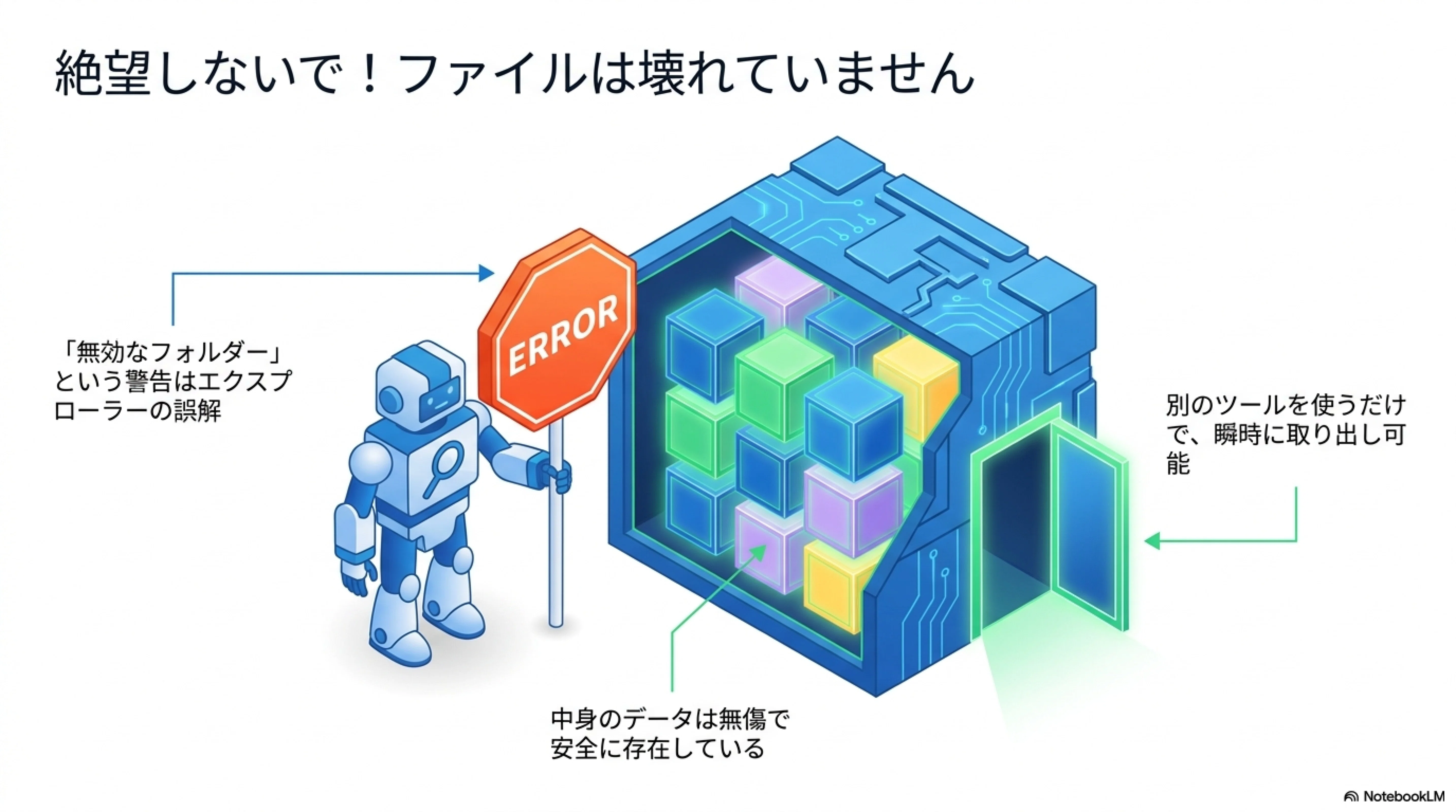 解決】エクスプローラーで「圧縮 (zip 形式) フォルダーは無効です」と