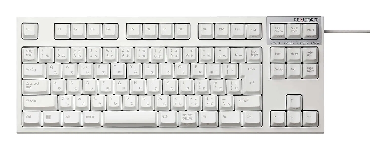 REALFORCE R3S 英語配列 45g テンキーレス 標準 静音スイッチ REALFORCE R3S 標準スイッチが教える、テンキーレス45gキーボードを