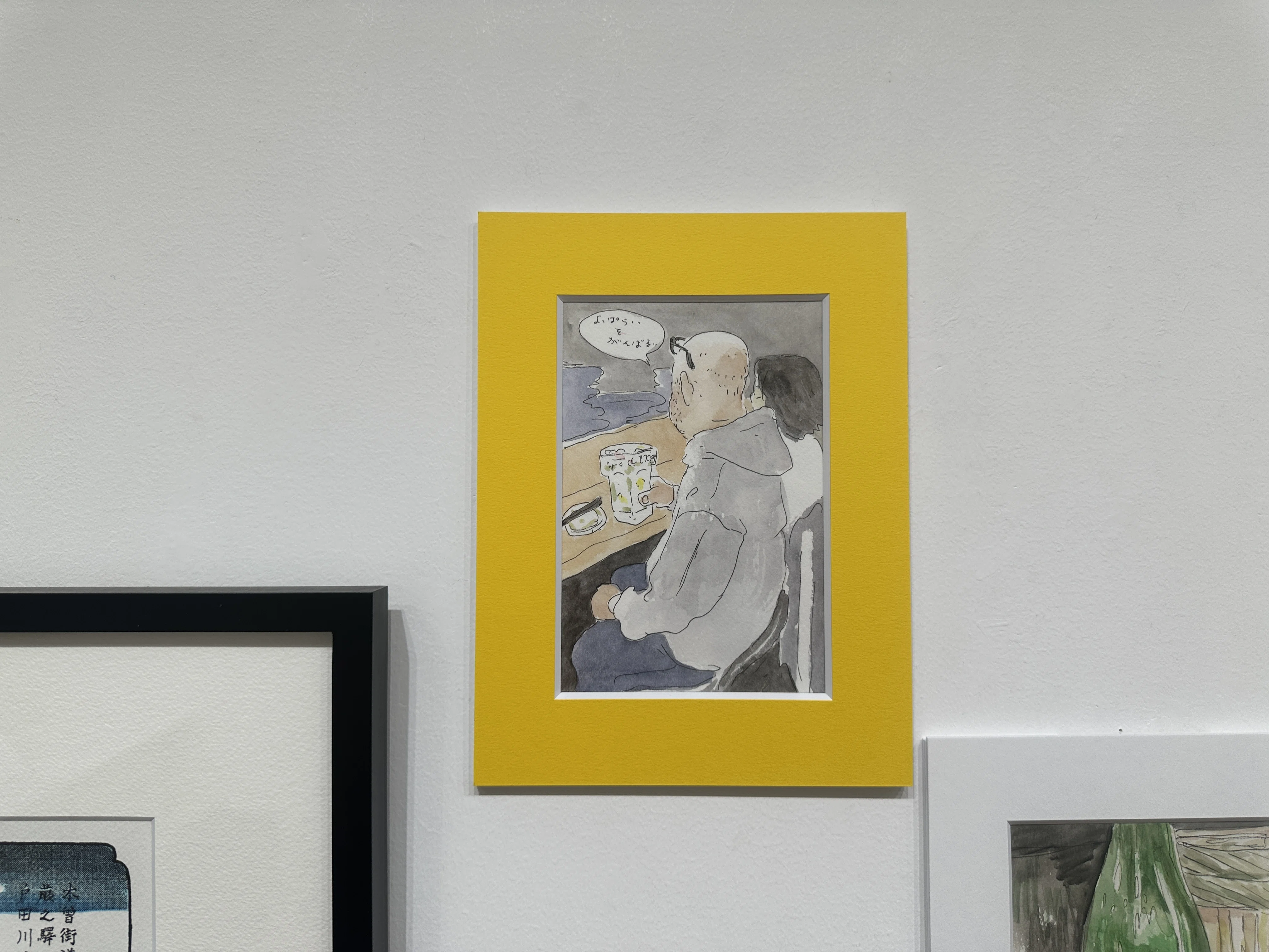 絵画　油絵　久松すみ【楽器】 酒蔵を歩いて絵にする画家、久松知子さん——下北沢の個展で、一枚の絵を