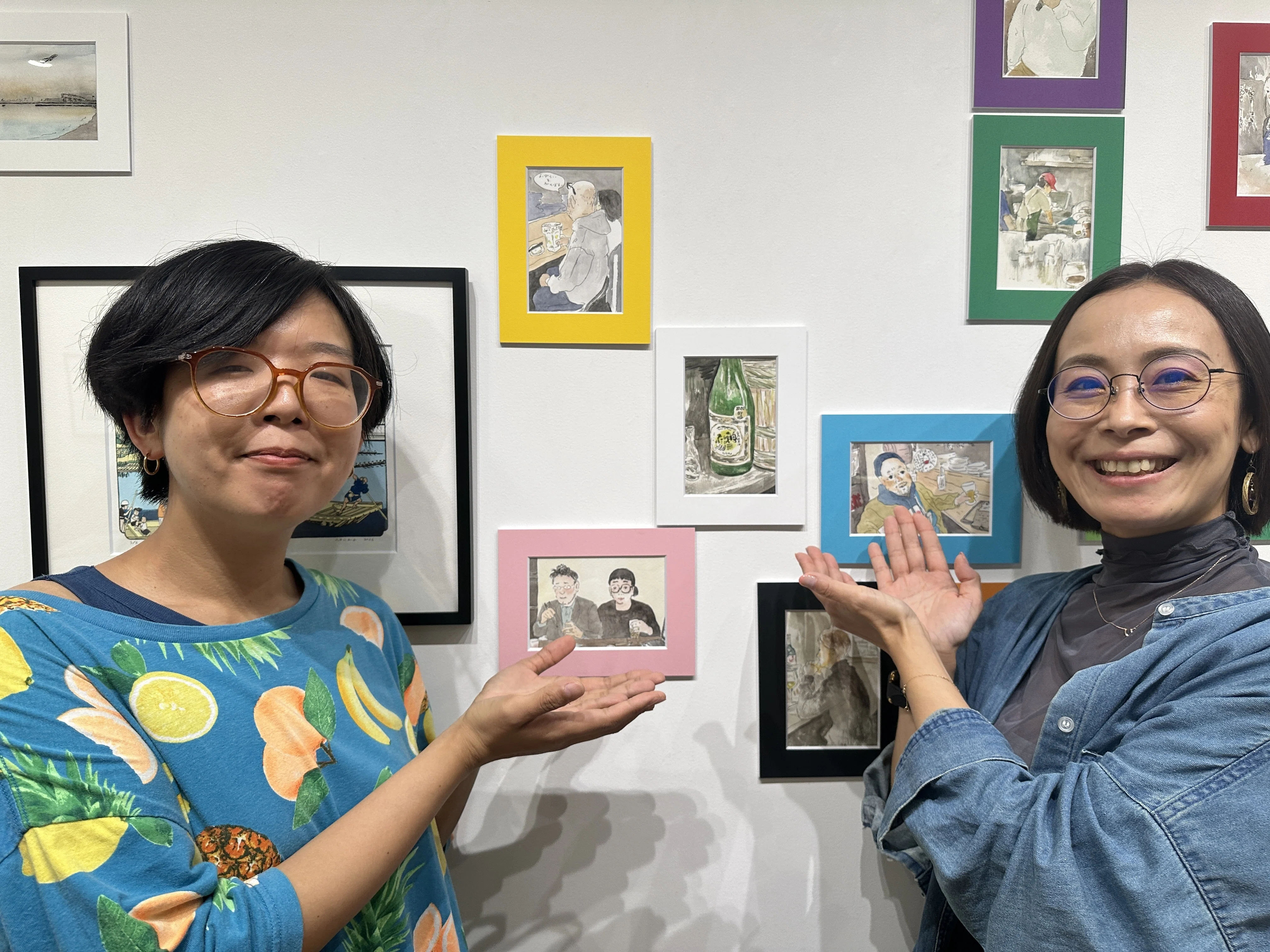 酒蔵を歩いて絵にする画家、久松知子さん——下北沢の個展で、一枚の絵を