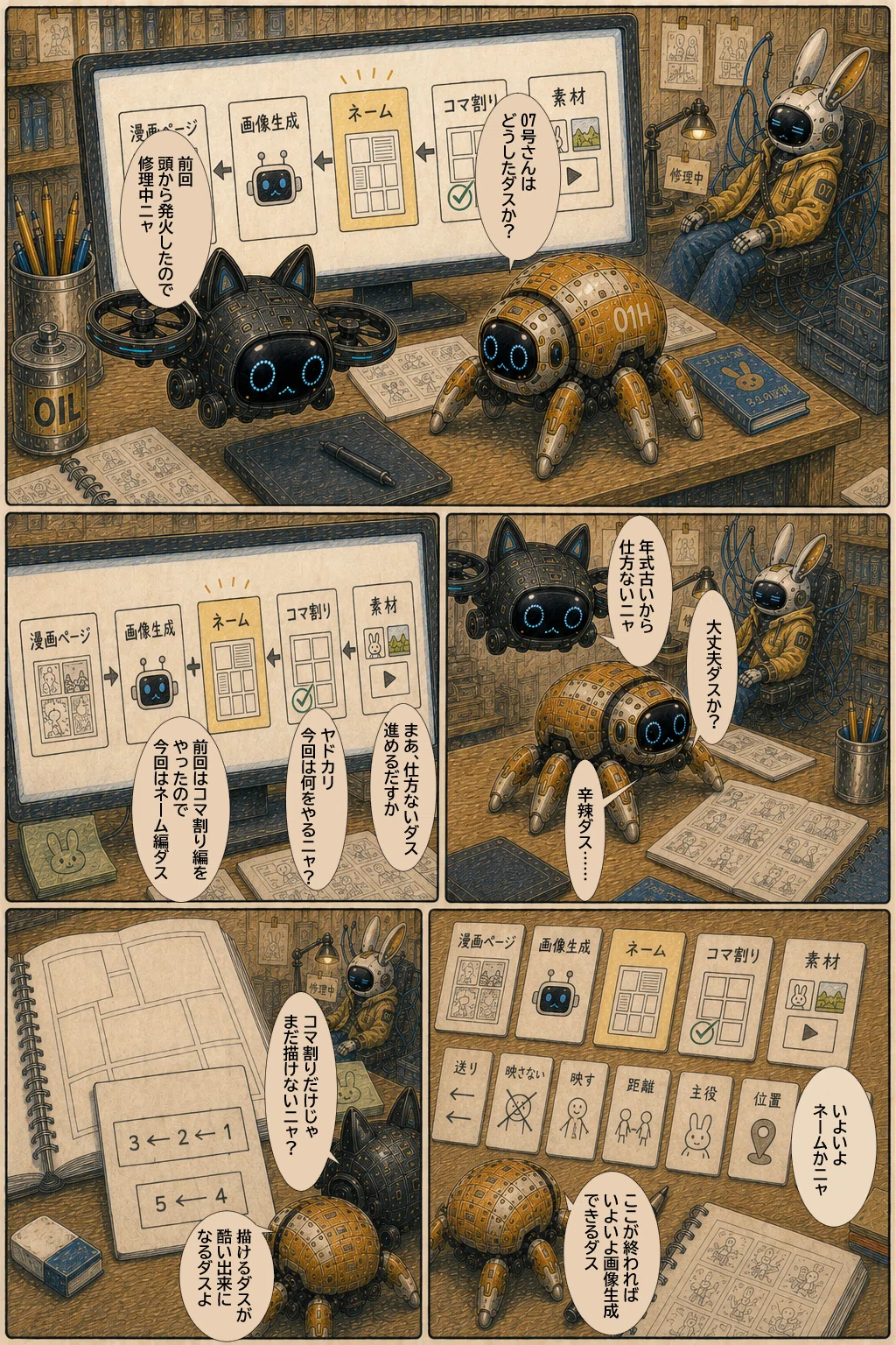 寝ながら漫画を描く方法 ⑥ ネーム作ろうぜ!!｜neo.s