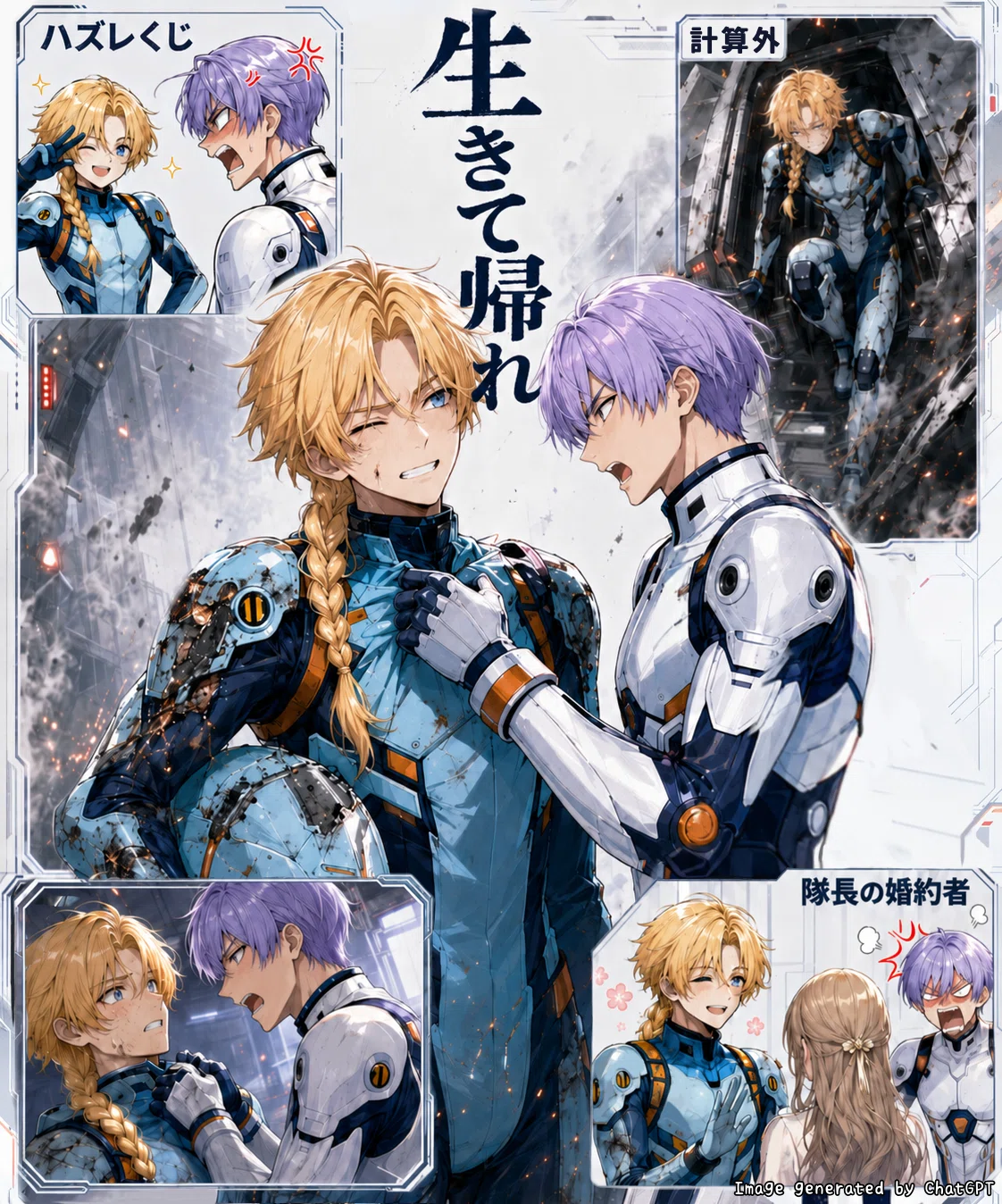 小説の名場面を表現したイラスト