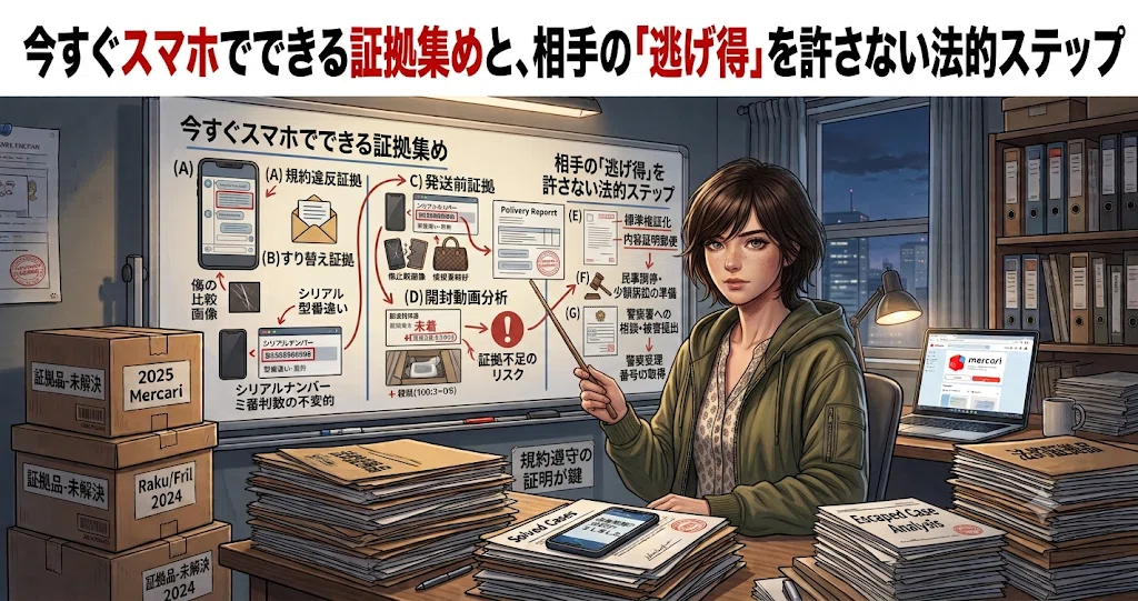 今すぐスマホでできる証拠集めと、相手の「逃げ得」を許さない法的ステップ