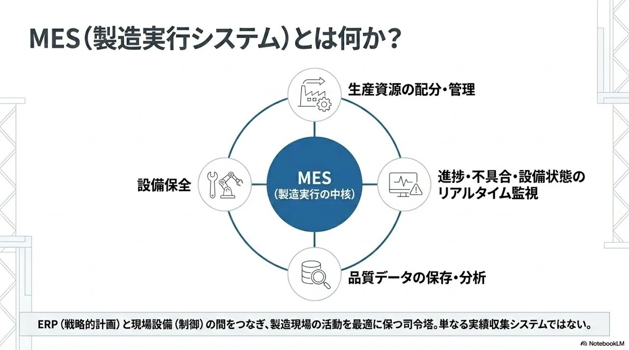 MES（製造実行システム）の全貌と次世代導入戦略：技術解説レポート