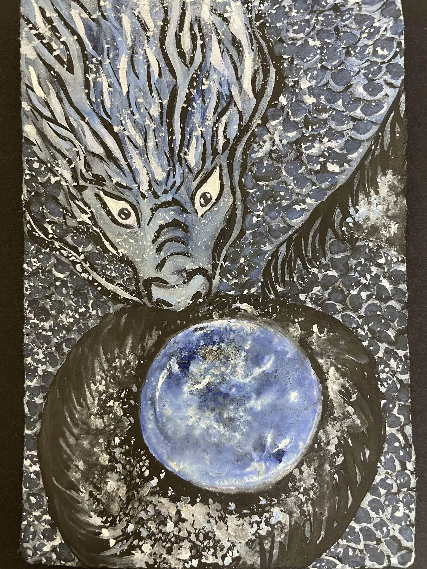 龍神絵】地球を護り、浄化する龍 ｜流々(るる)