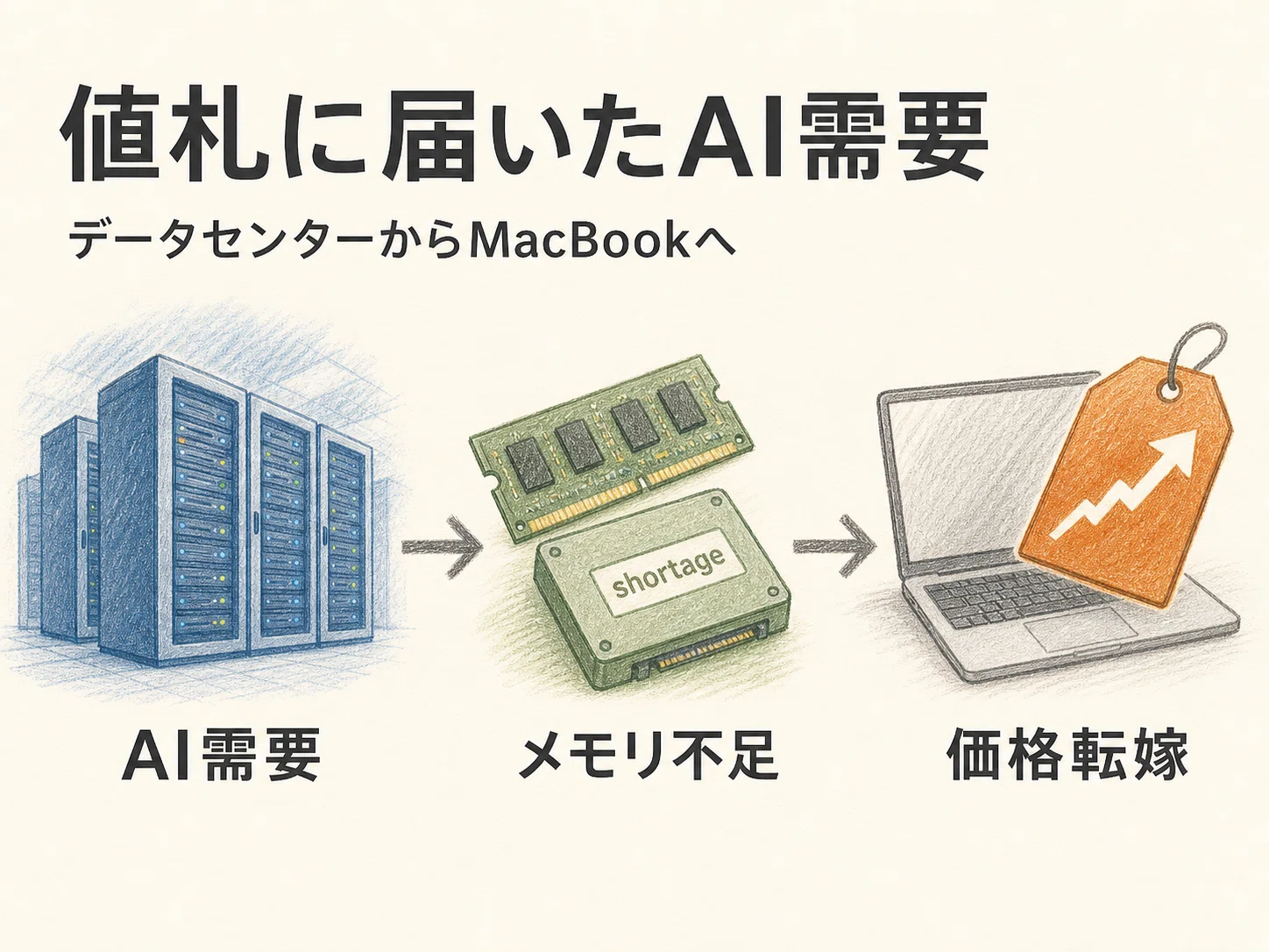 AppleがMacBookを値上げした日――AIの「通行料」をメモリ企業が取り始め