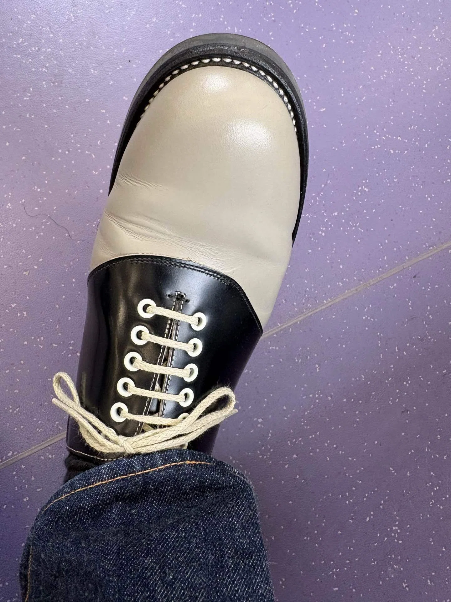 REGAL Boots Markシリーズサドルシューズ2051ブラックソーテルの