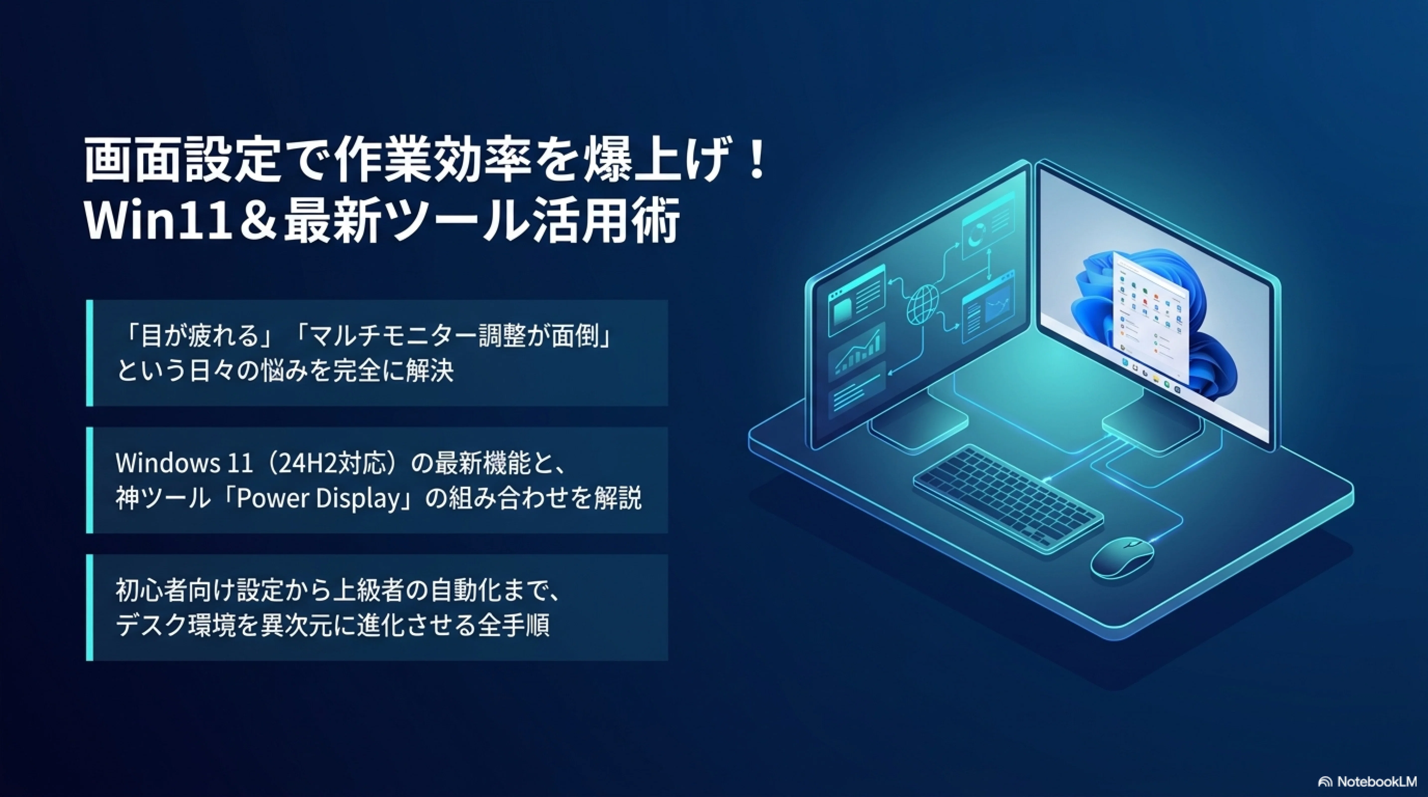 Windows 11】Win11標準最新の画面設定＆PowerToys新・神ツール「Power