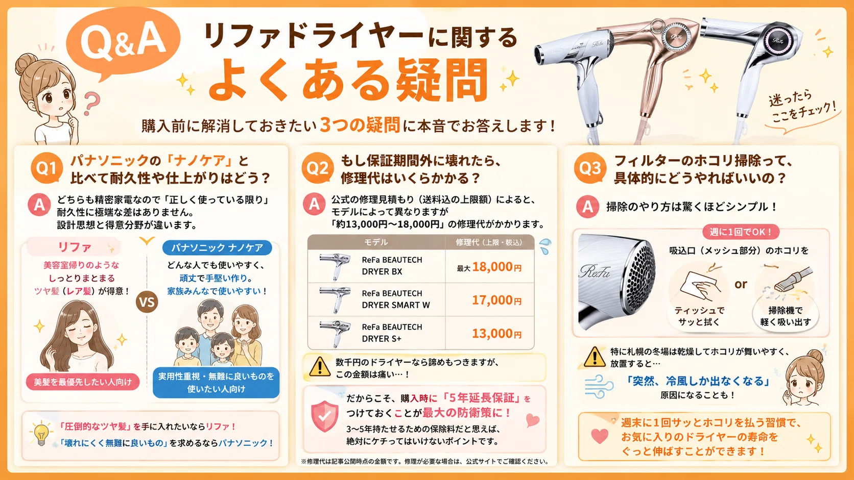 リファドライヤーは壊れやすい？爆発の噂の真相と買って後悔しない