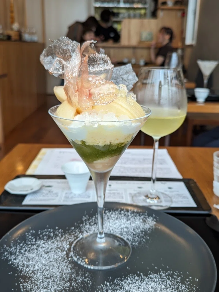 Cha-Cha no Tea Parfait 2025 Peach and Sake - Cha-Cha no Ma｜うくぺん