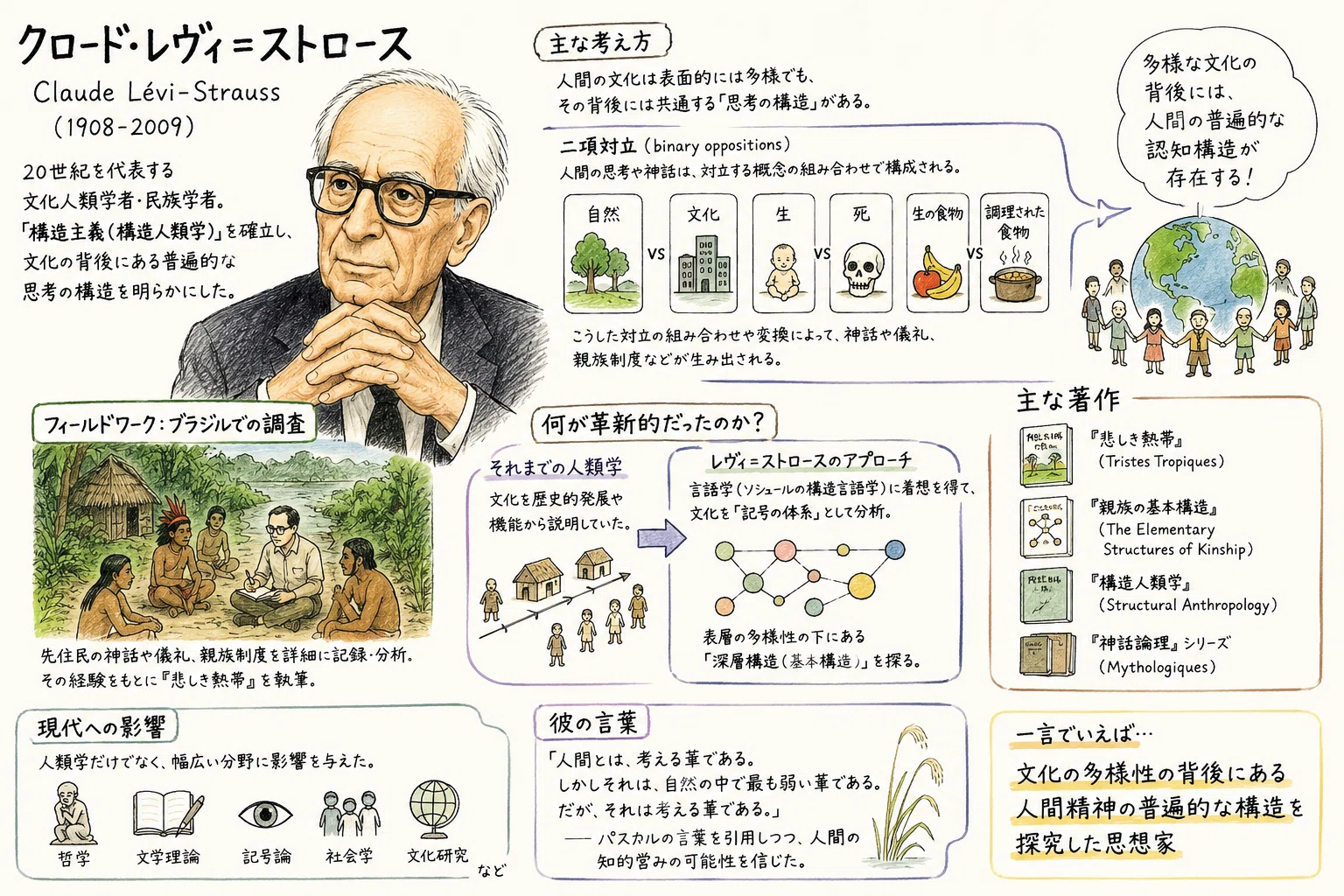 20世紀哲学とAI論】レヴィ＝ストロース『野生の思考』をAI時代の組織論