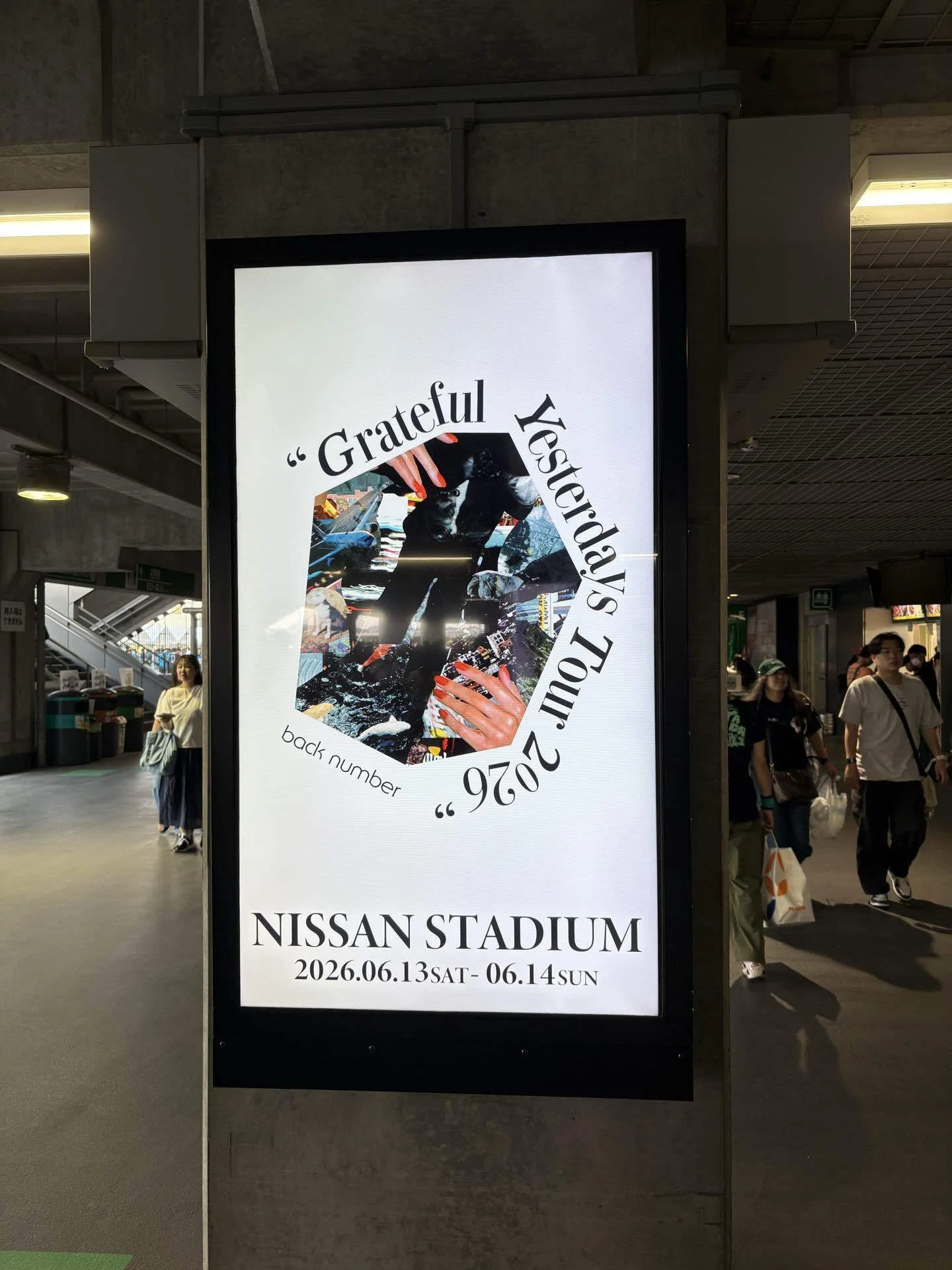 subject description - live report back number nissan stadium