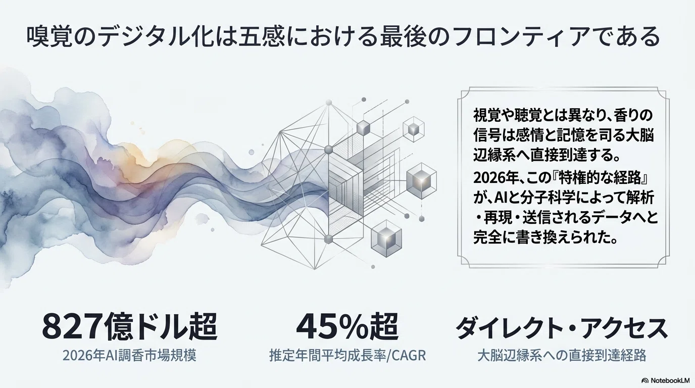 香りには言葉がない。でも、脳はすべてを覚えている。──AI調香と嗅覚
