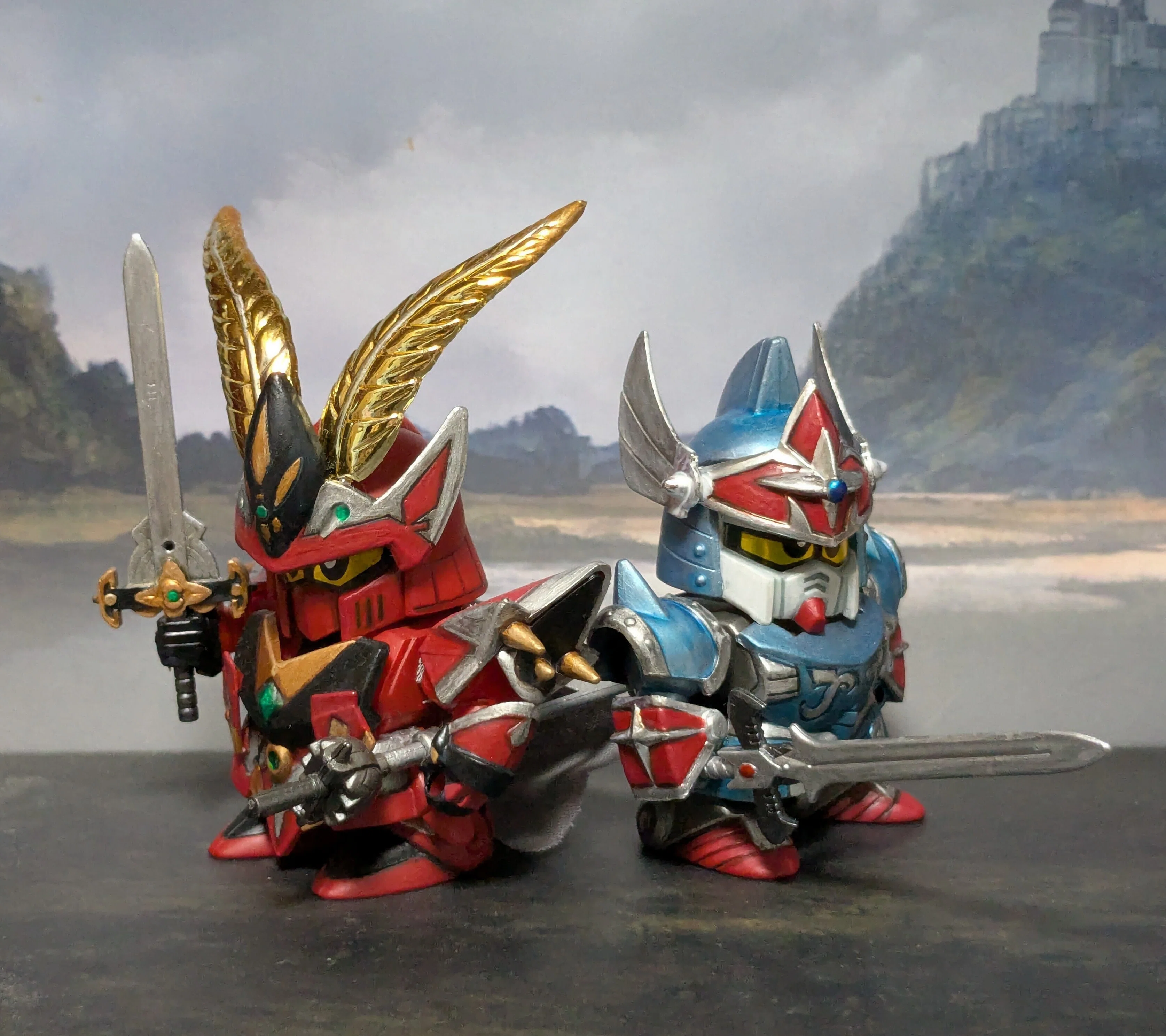 BB戦士 皇騎士ガンダム （クラウンナイトガンダム） シタデルカラーで