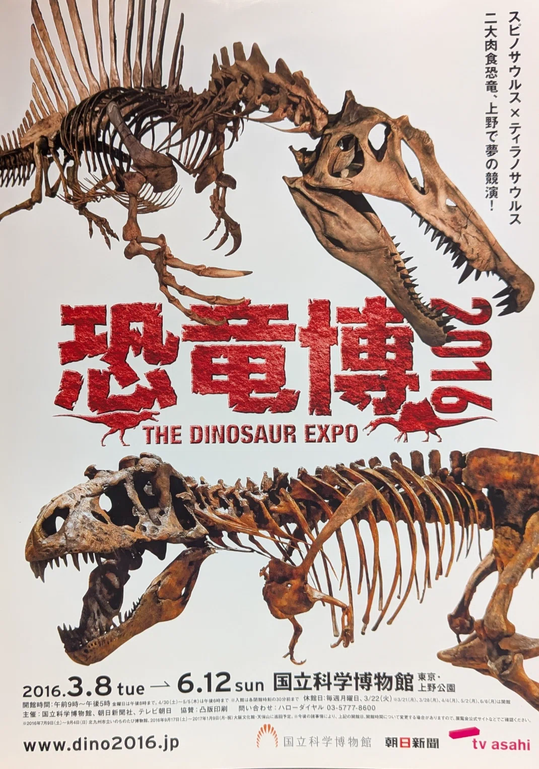 コレクション】「恐竜博2016」国立科学博物館 フライヤー｜naoto