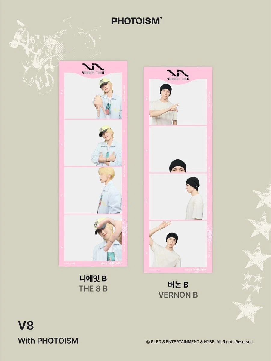 PhotoismにVERNON X THE 8のアーティストフレームが登場！｜Fantoot