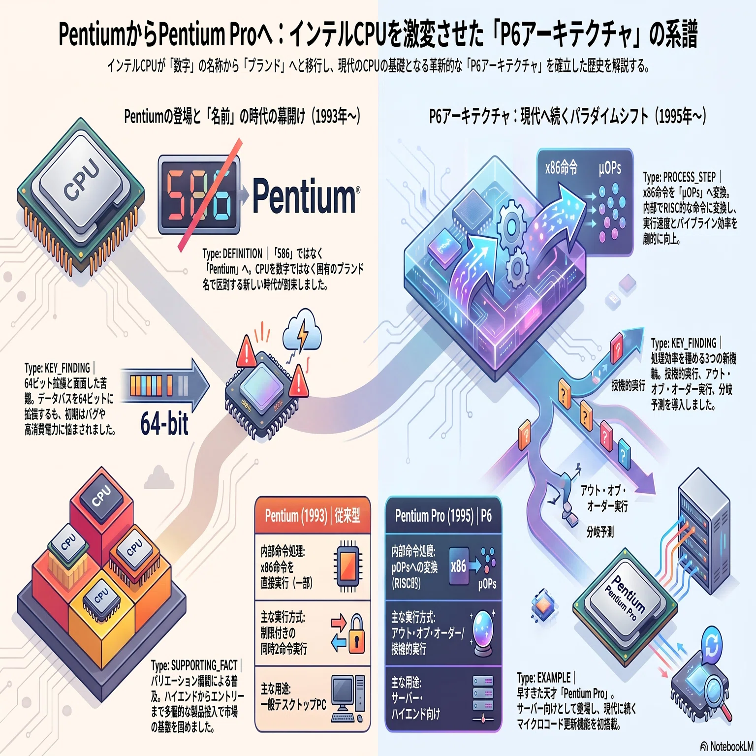 Pentiumのその後に続く道 PentiumPro。インテルを激変させた「P6