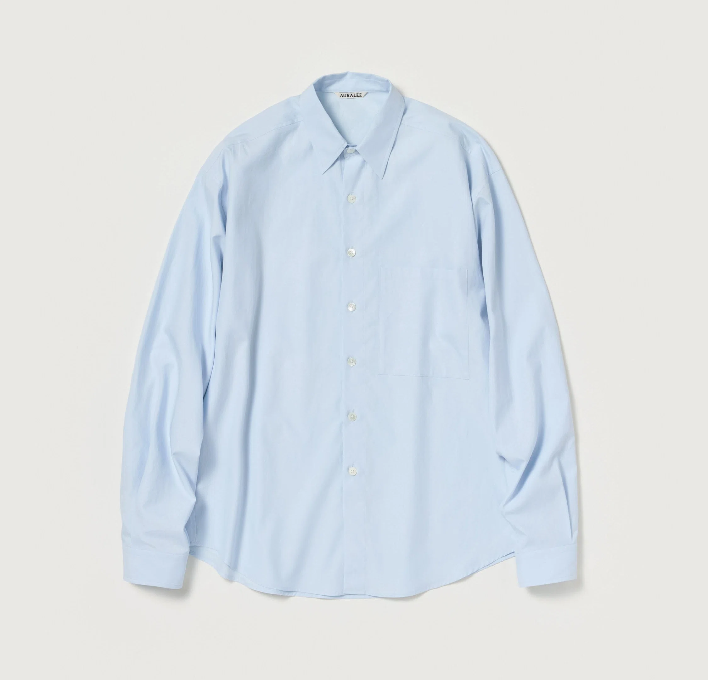 オーラリーの人気シャツ「WASHED FINX TWILL BIG SHIRT」レビュー