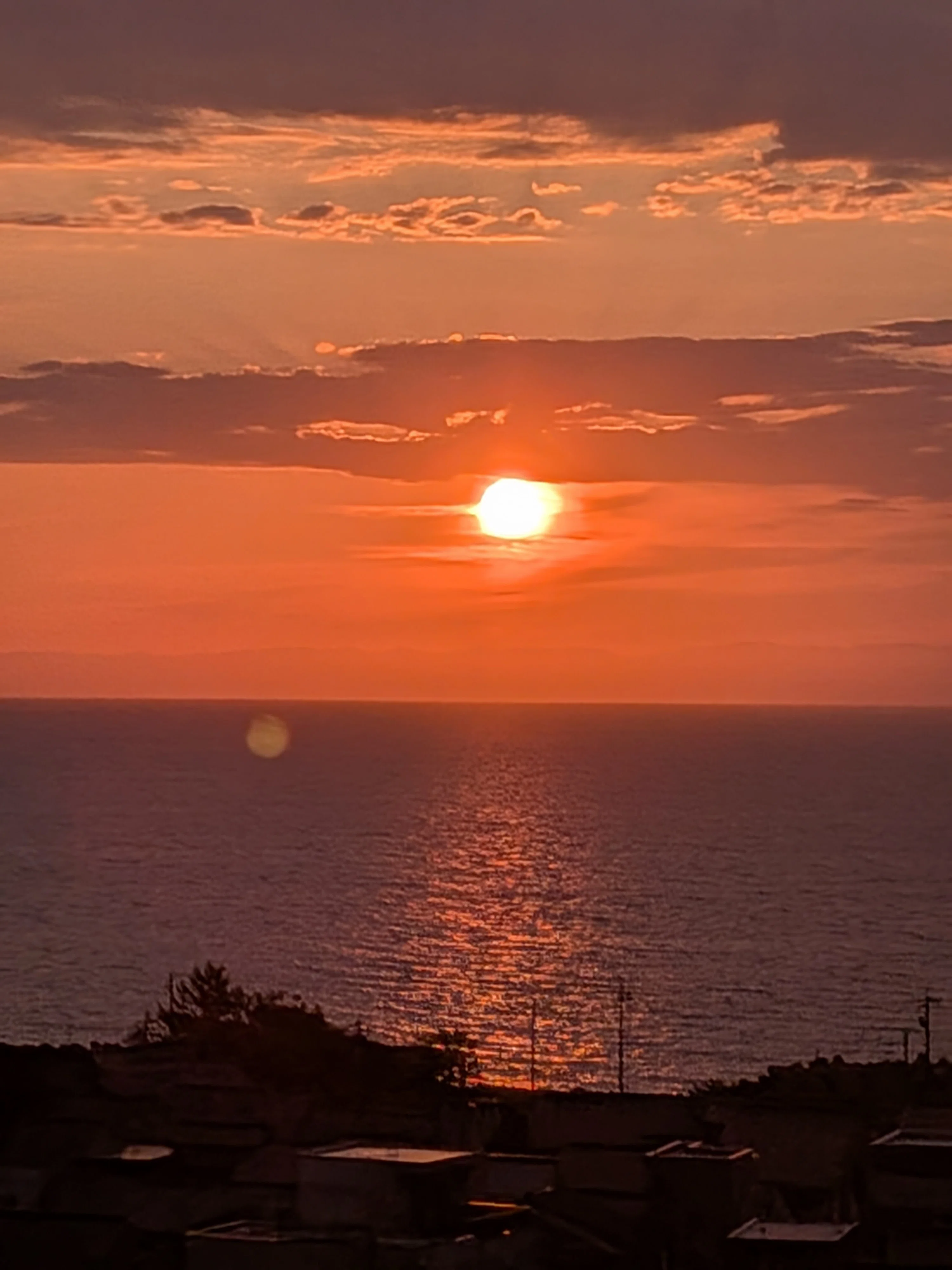 久しぶりに夕陽を見た気がす｜ガラク