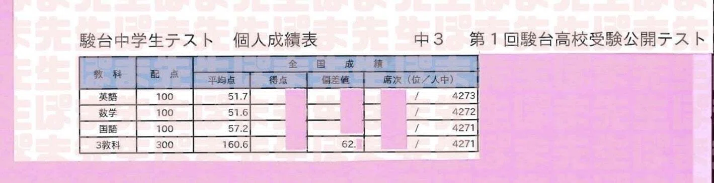 ぽま先生が全教科サポートする生徒の活躍（塾なし 早慶 附属 逆転合格