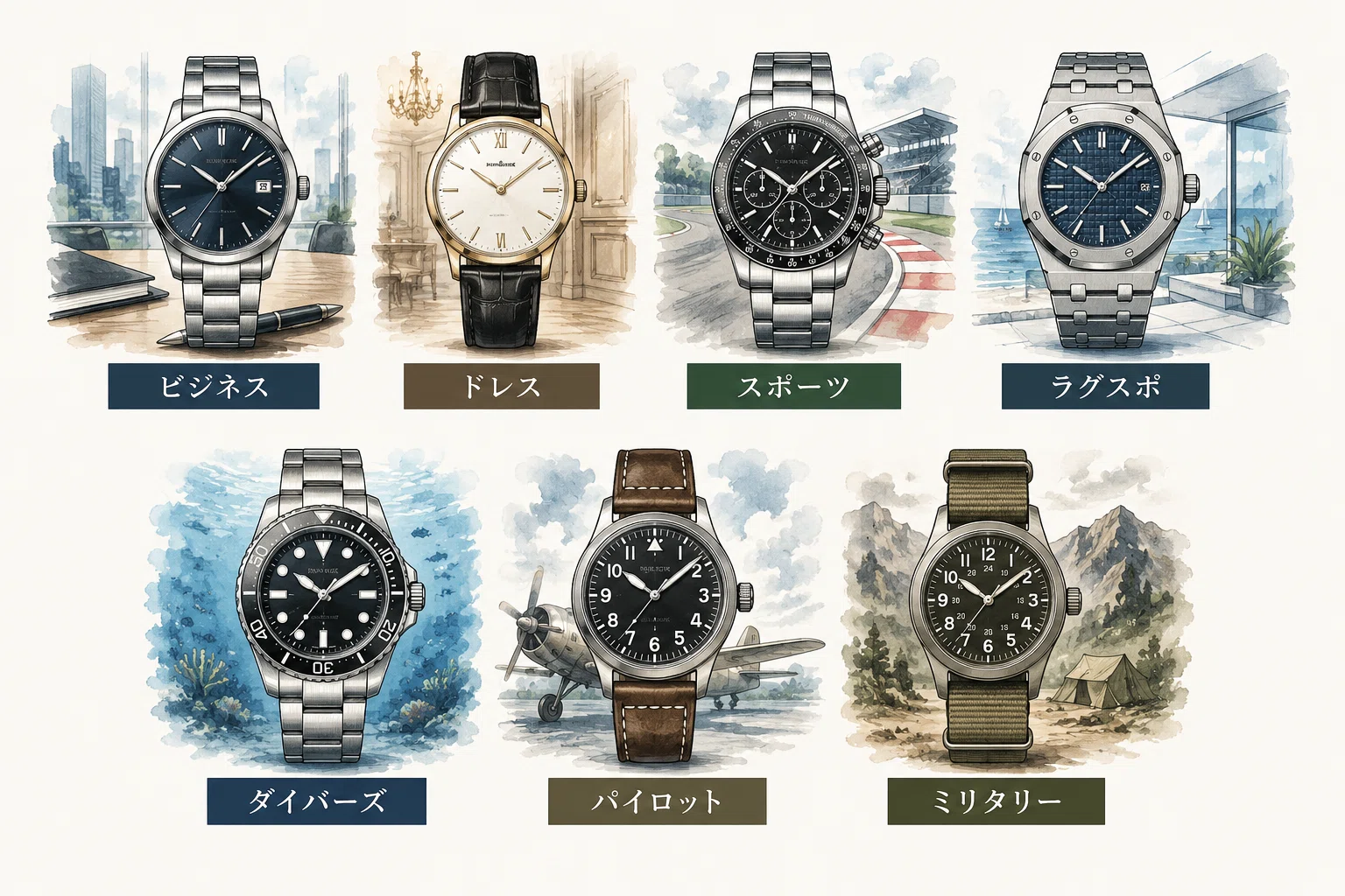 腕時計の選び方完全ガイド｜種類・サイズ・機能まで初心者でも失敗