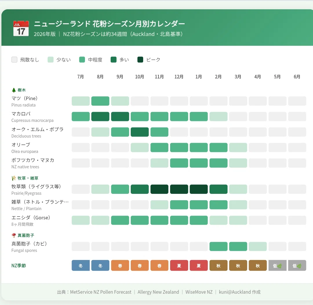 aglis ニュージーランド産　オスキウイ花粉20g 🌿 ニュージーランドの花粉症対策【2026年最新版】徹底解説！｜KUNI