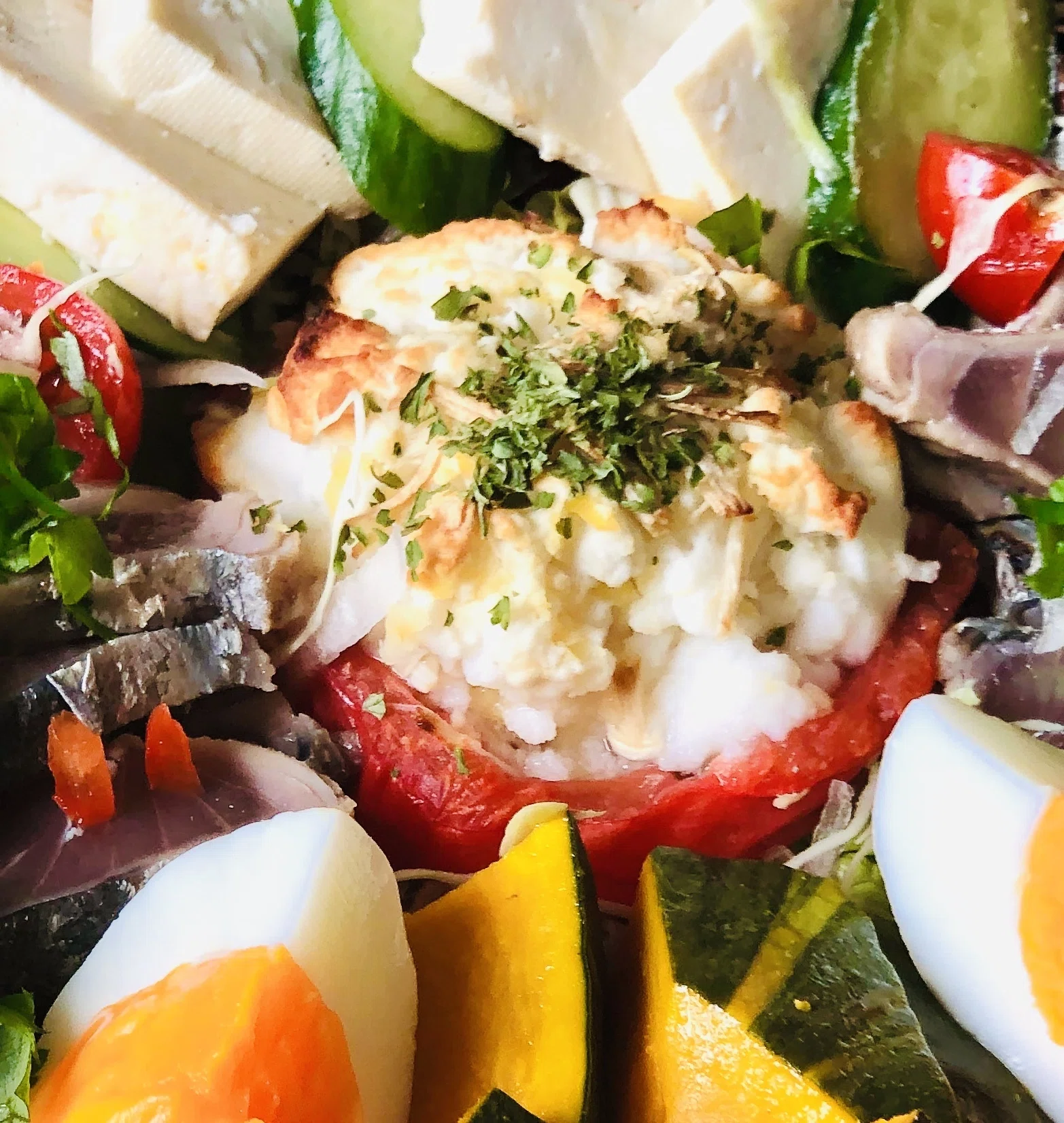 世界の美味しいをワンプレートで②】/日本 和のサラダプレート/カツオ