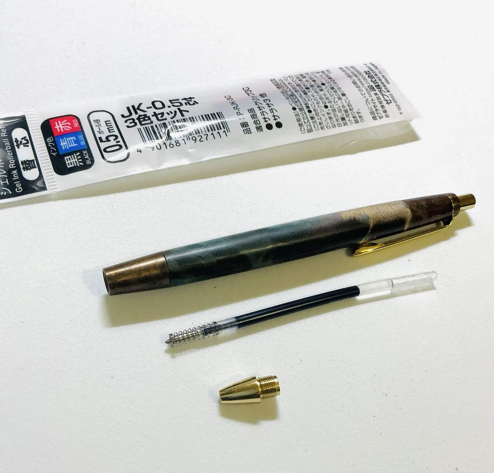 野原工芸スリムボールペンをSARASA化してみた☆ジェルボールペン化改造
