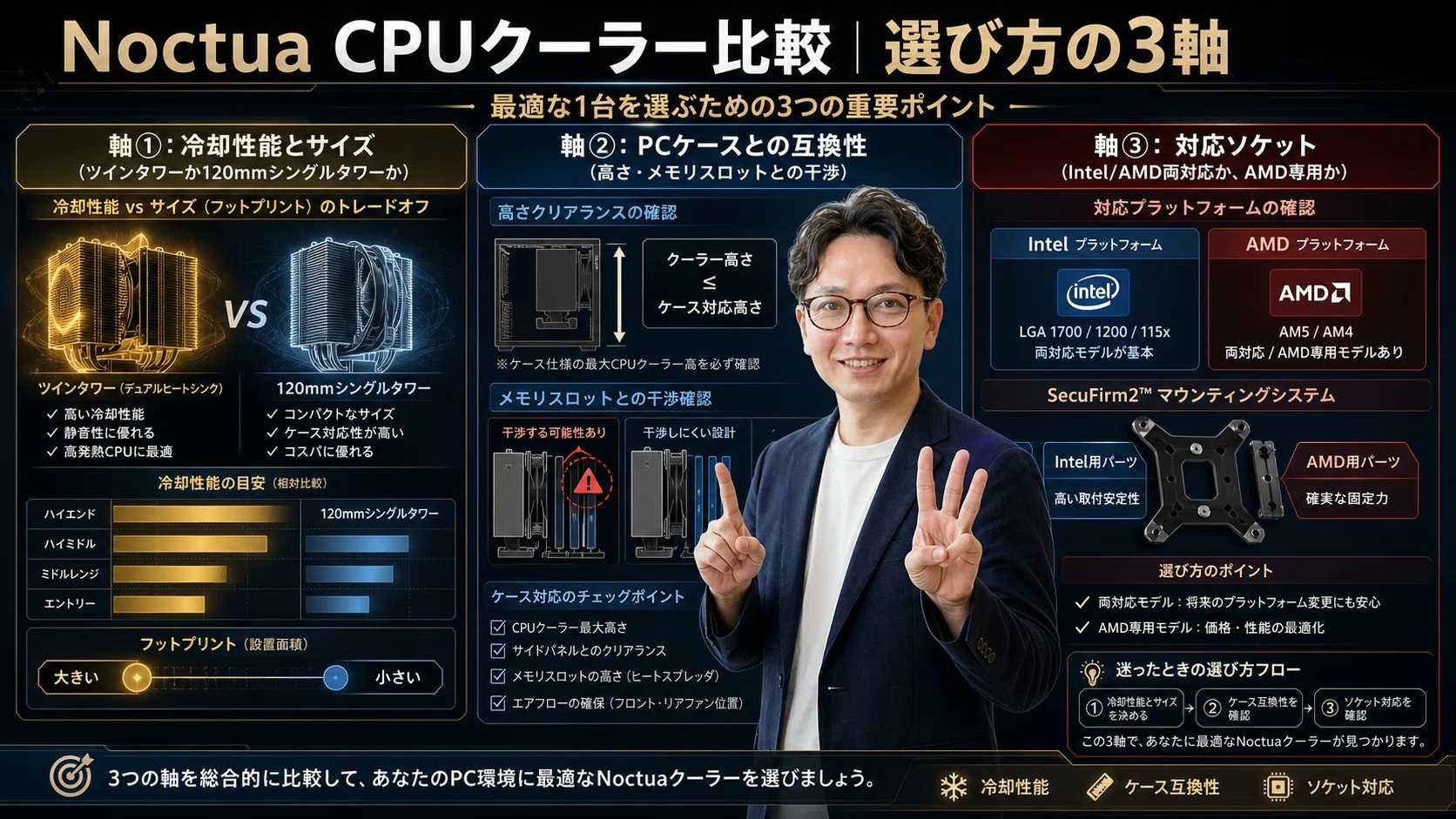 a*g様 Noctua CPUクーラー 観賞用 3個セット（ツインタワー） Noctua CPUクーラー比較｜NH-D15/U12A/U12S｜エスワン／OMASA